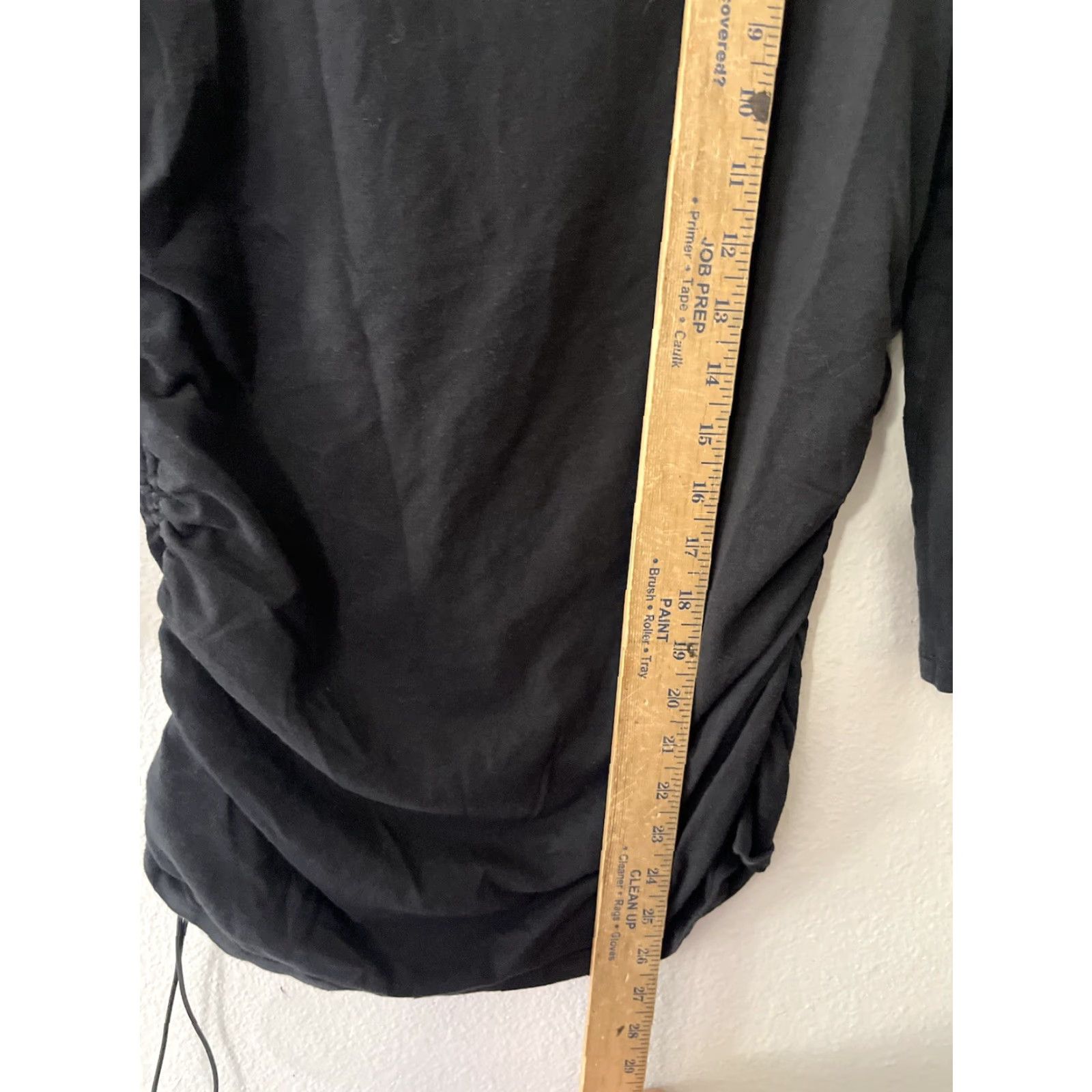 Michael Kors VINTAGE Michael Kors Women's T-Shirt Cropped Size Large 3/4 Sleeve Casual Black Cotton Modal Size L / US 10 / IT 46 - 5 Thumbnail