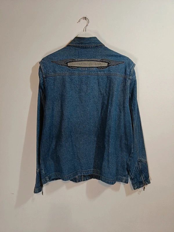 Harley Davidson y2k harley davidson denim jacket Size US M / EU 48-50 / 2 - 3 Thumbnail