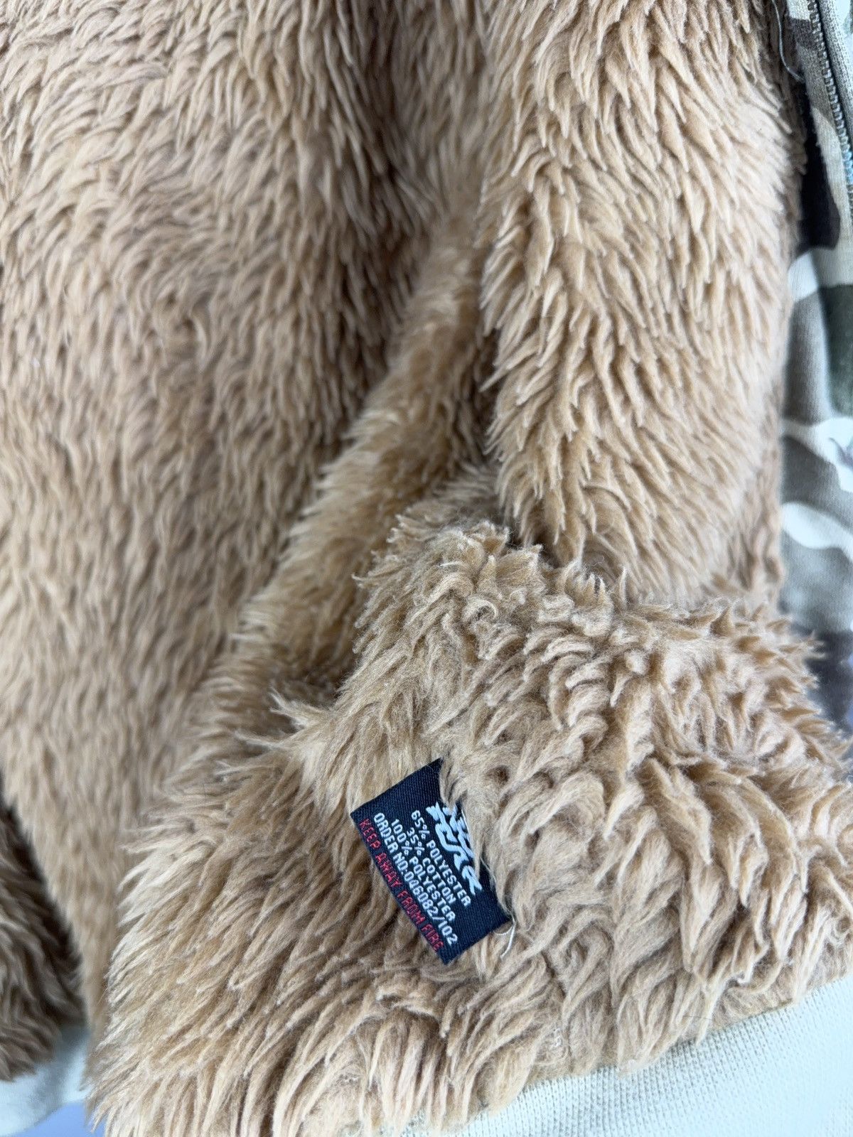 No Fear Vintage 00s Y2K NO FEAR Camo Full Zip Hoodie Mohair hood Size US S / EU 44-46 / 1 - 9 Thumbnail