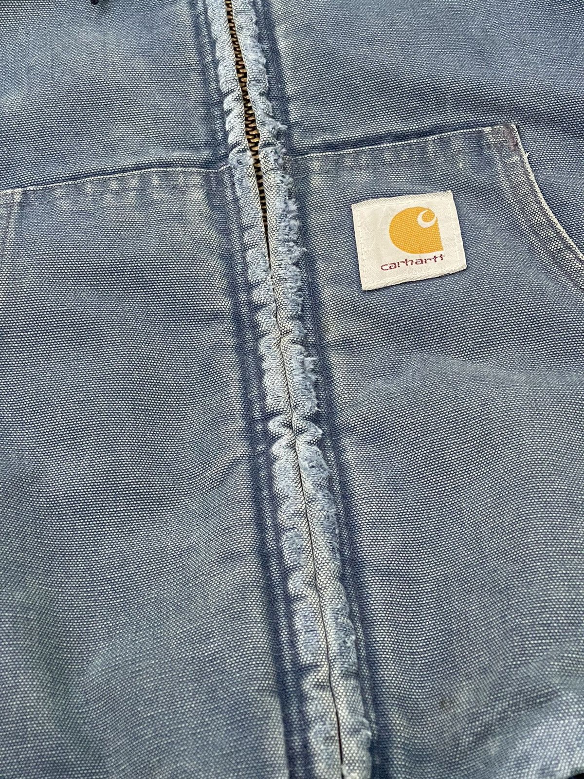 Carhartt Vtg Carhartt Detroit Hoodie Distress Sun Faded 5🟩8 Size US M / EU 48-50 / 2 - 18 Thumbnail