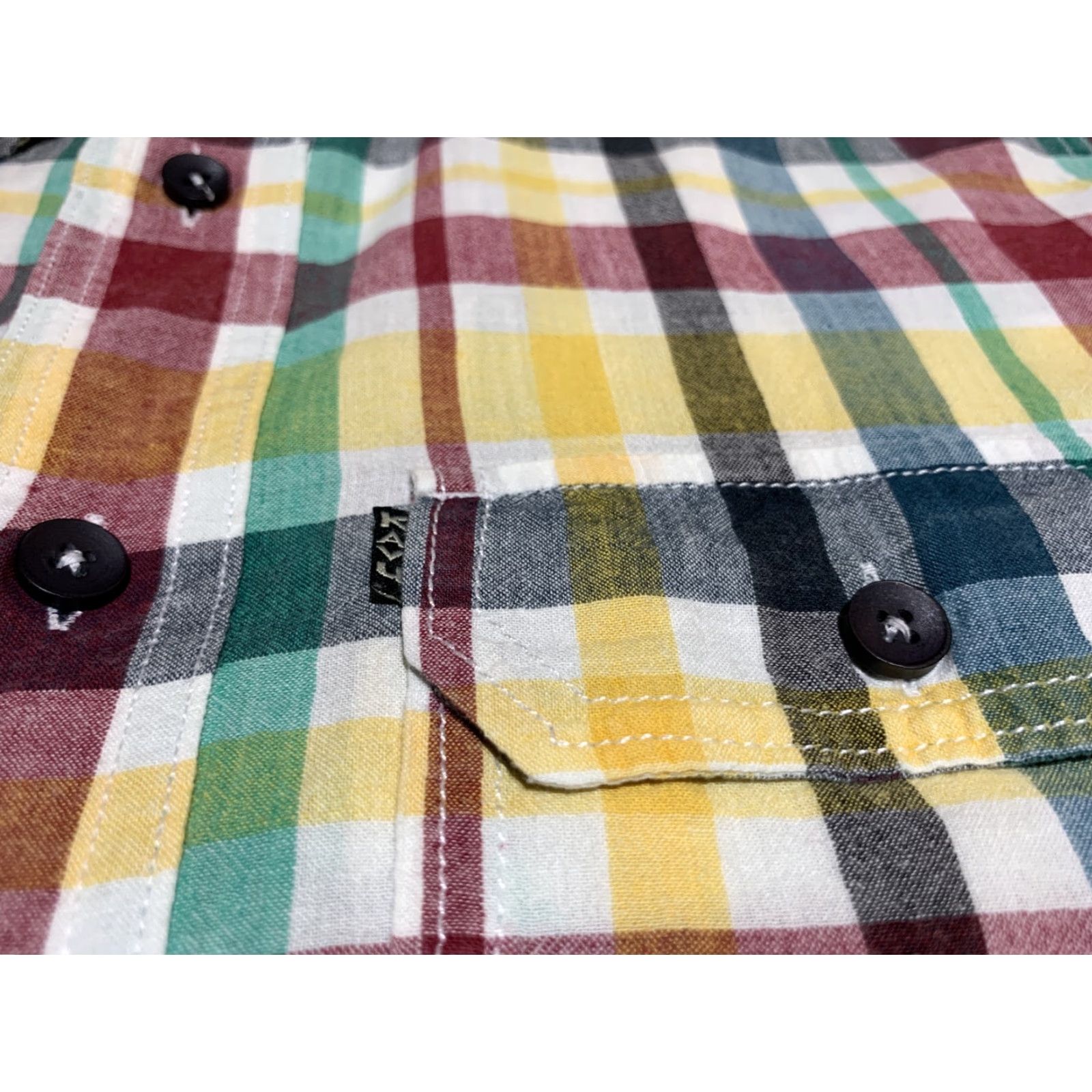 KAVU VINTAGE KAVU Button-Up Shirt Medium Plaid Short Sleeve Mens Size US M / EU 48-50 / 2 - 6 Thumbnail