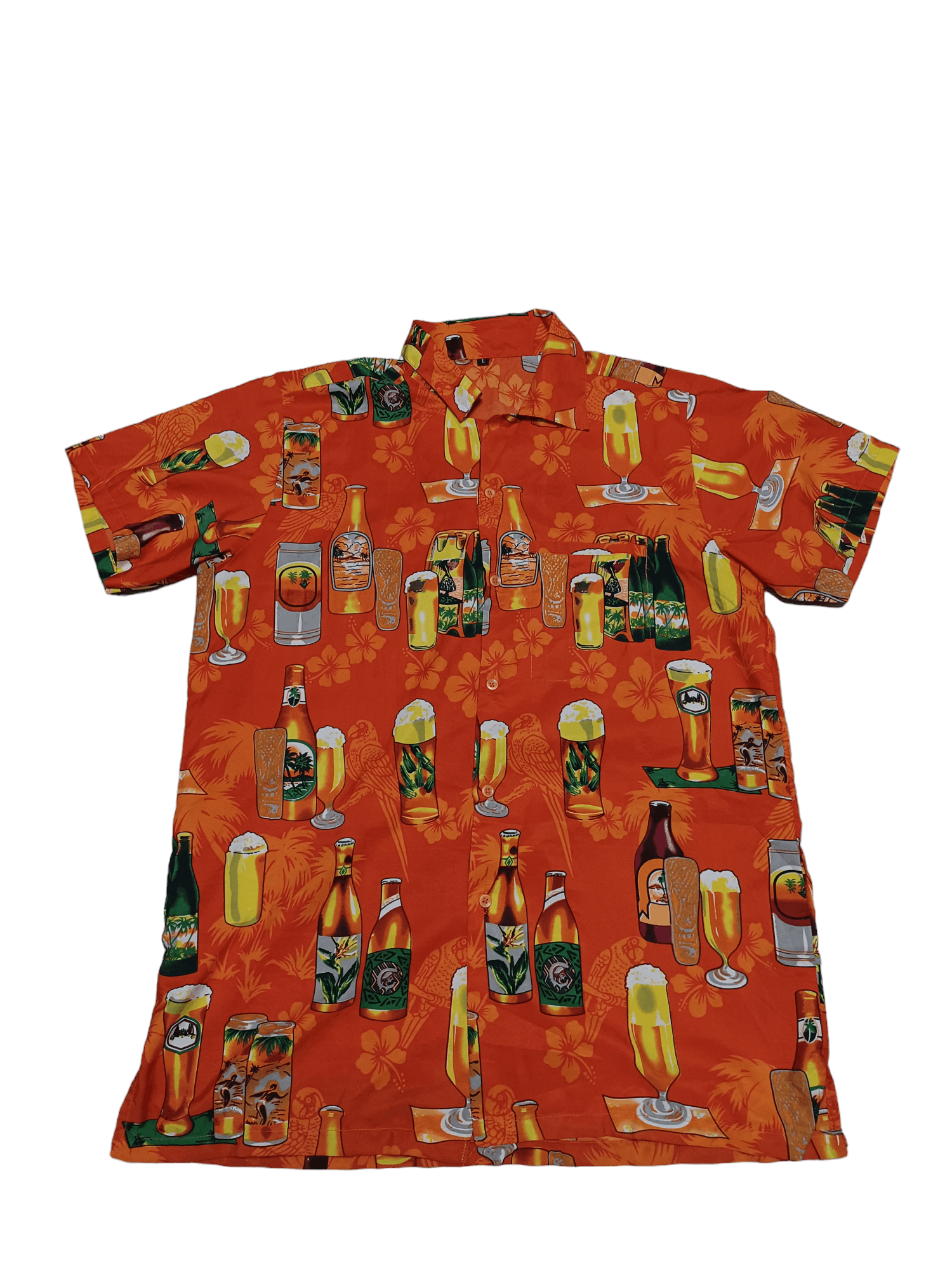 Other PRINTED ALL OVER CRAZY Y2K BOTTLES VINTAGE HAWAIIAN SHIRT Size US L / EU 52-54 / 3 - 1 Thumbnail