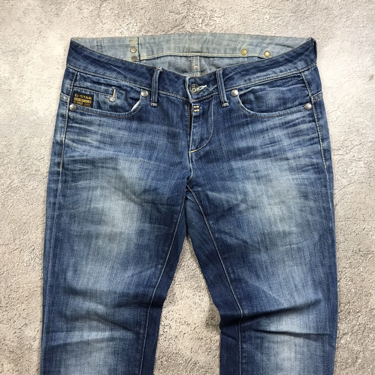 G-Star Vintage G-Star Japan 90s Distressed Low Rise Flared Jeans Size US 32 / EU 48 - 3 Thumbnail