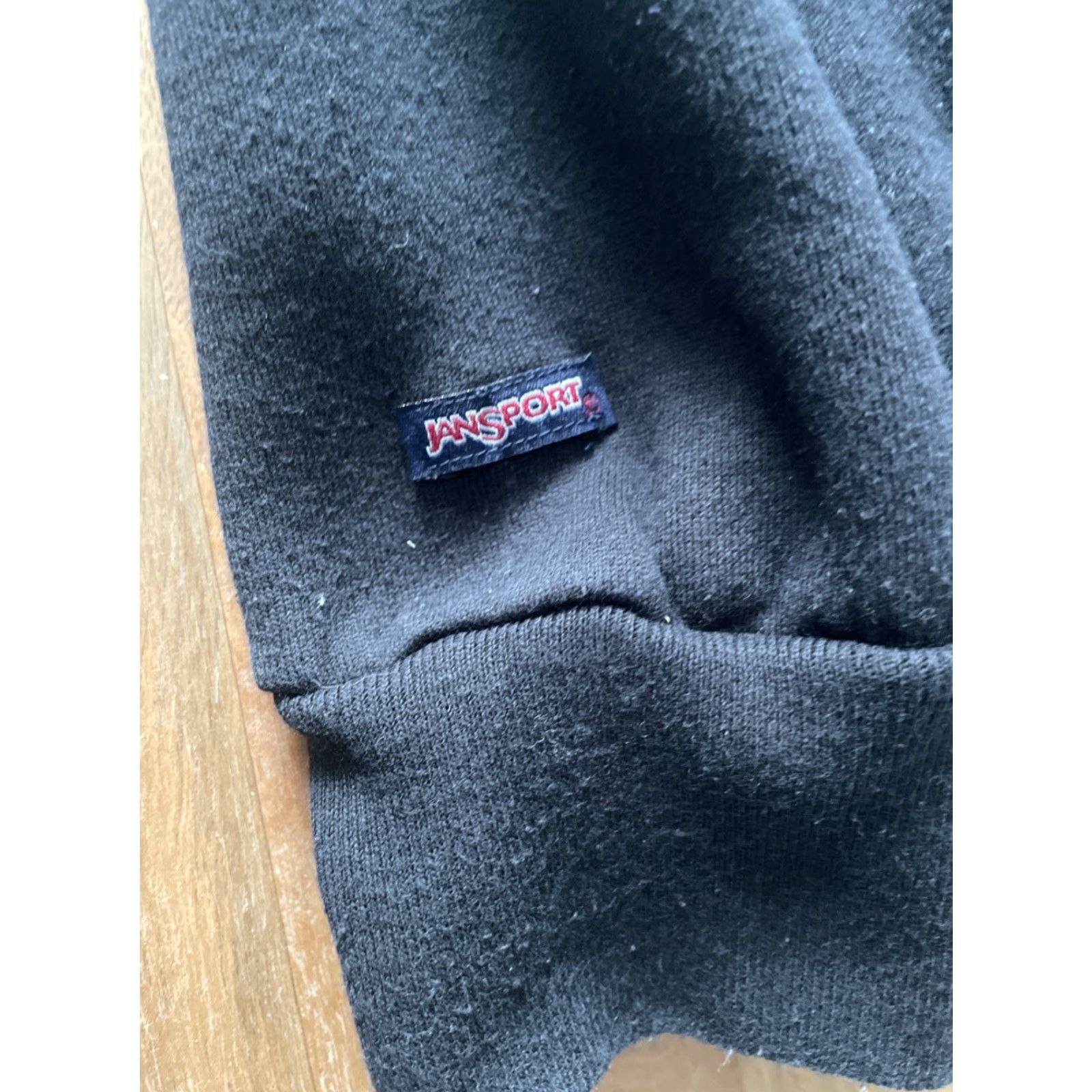 Jansport VINTAGE JanSport Sweatshirt Mens XL ESU College 90s Black Cotton Polyester Fleece Logo Crew Neck Pullover Size US XL / EU 56 / 4 - 6 Thumbnail