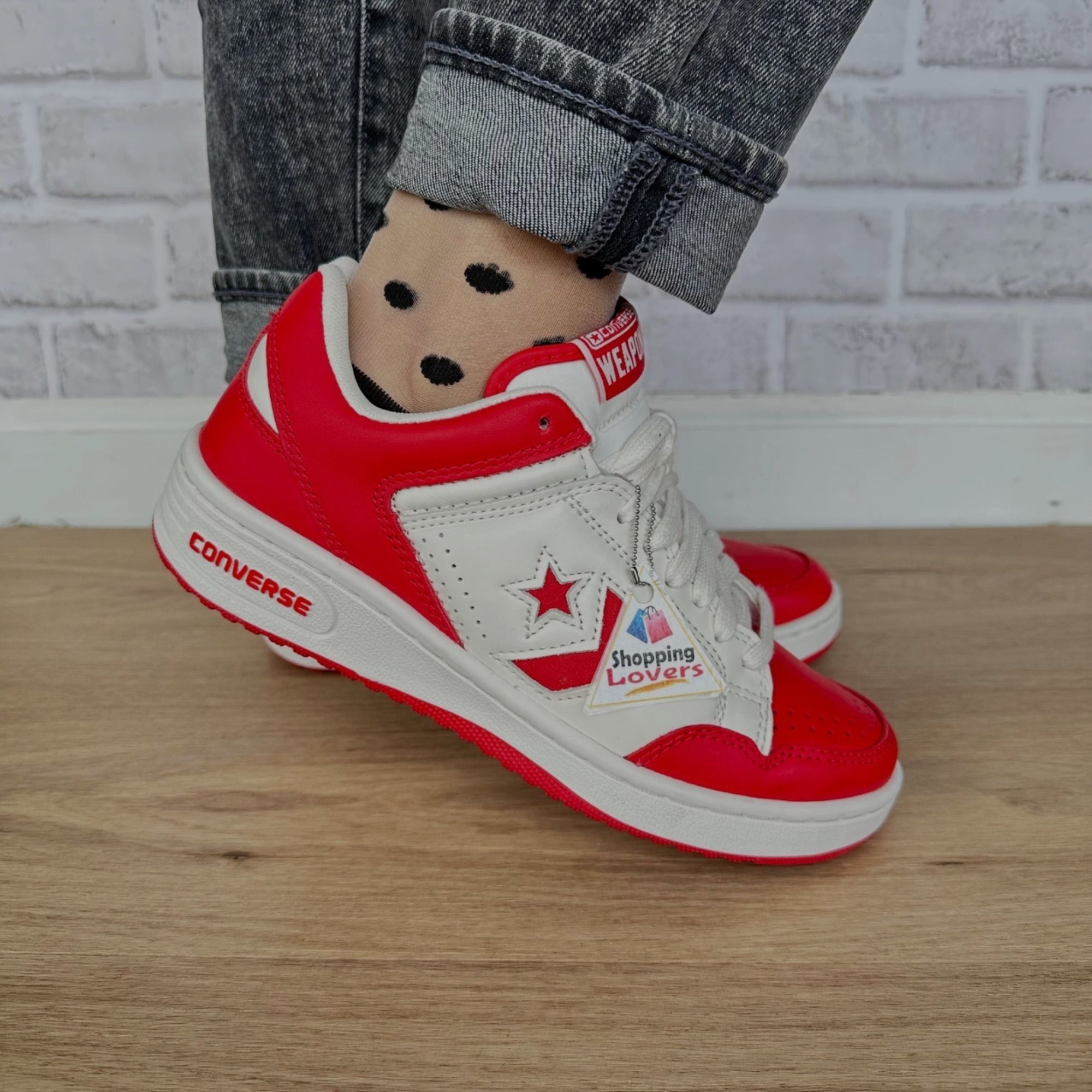 Converse Converse Weapon Low Red White 10 Womens Shoes Bird Magic Erv Size US 10 / IT 40 - 9 Thumbnail