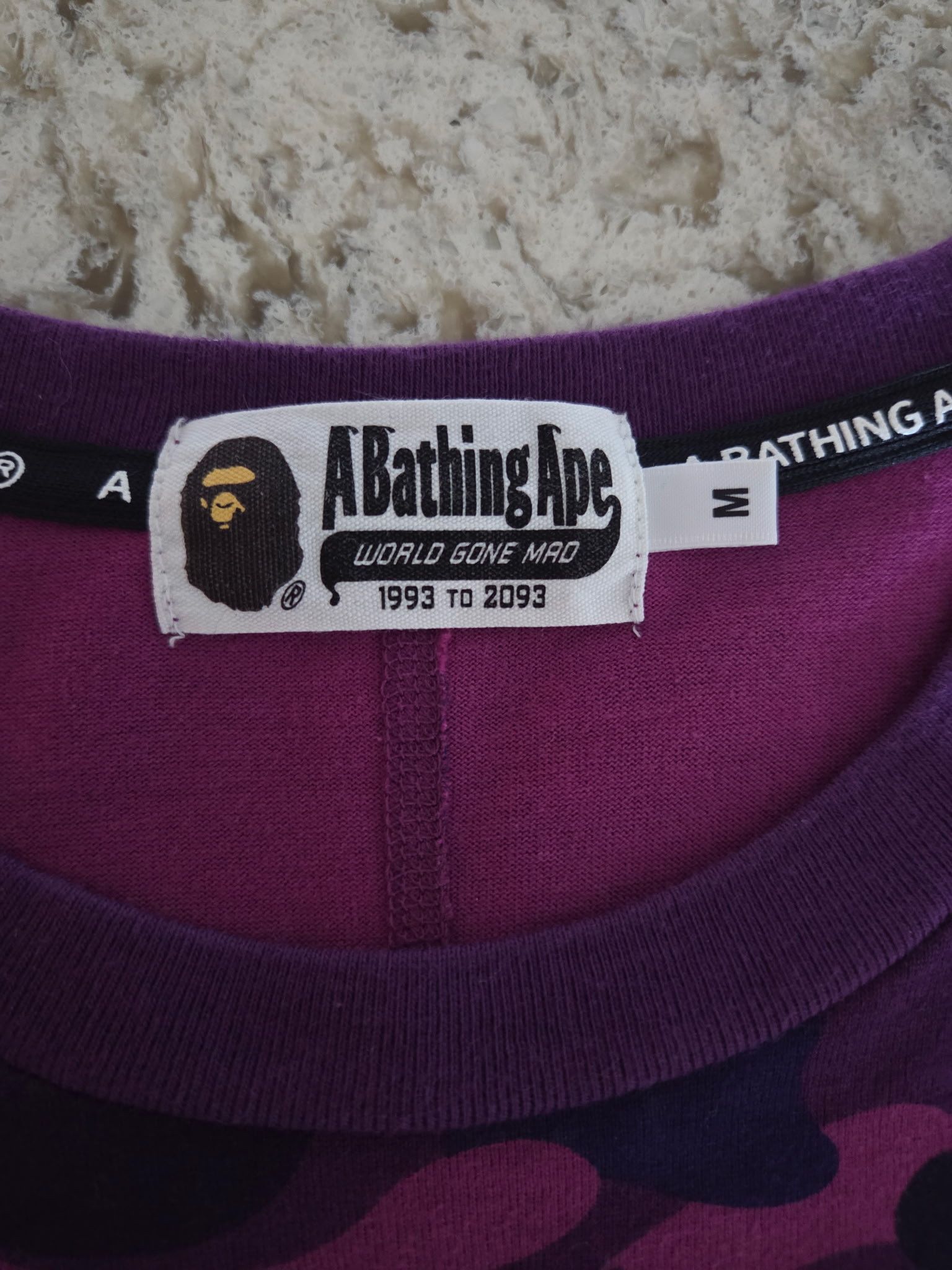 Bape BAPE Shark Camo T Shirt Purple Pink Size M Ape Head Size US M / EU 48-50 / 2 - 14 Thumbnail