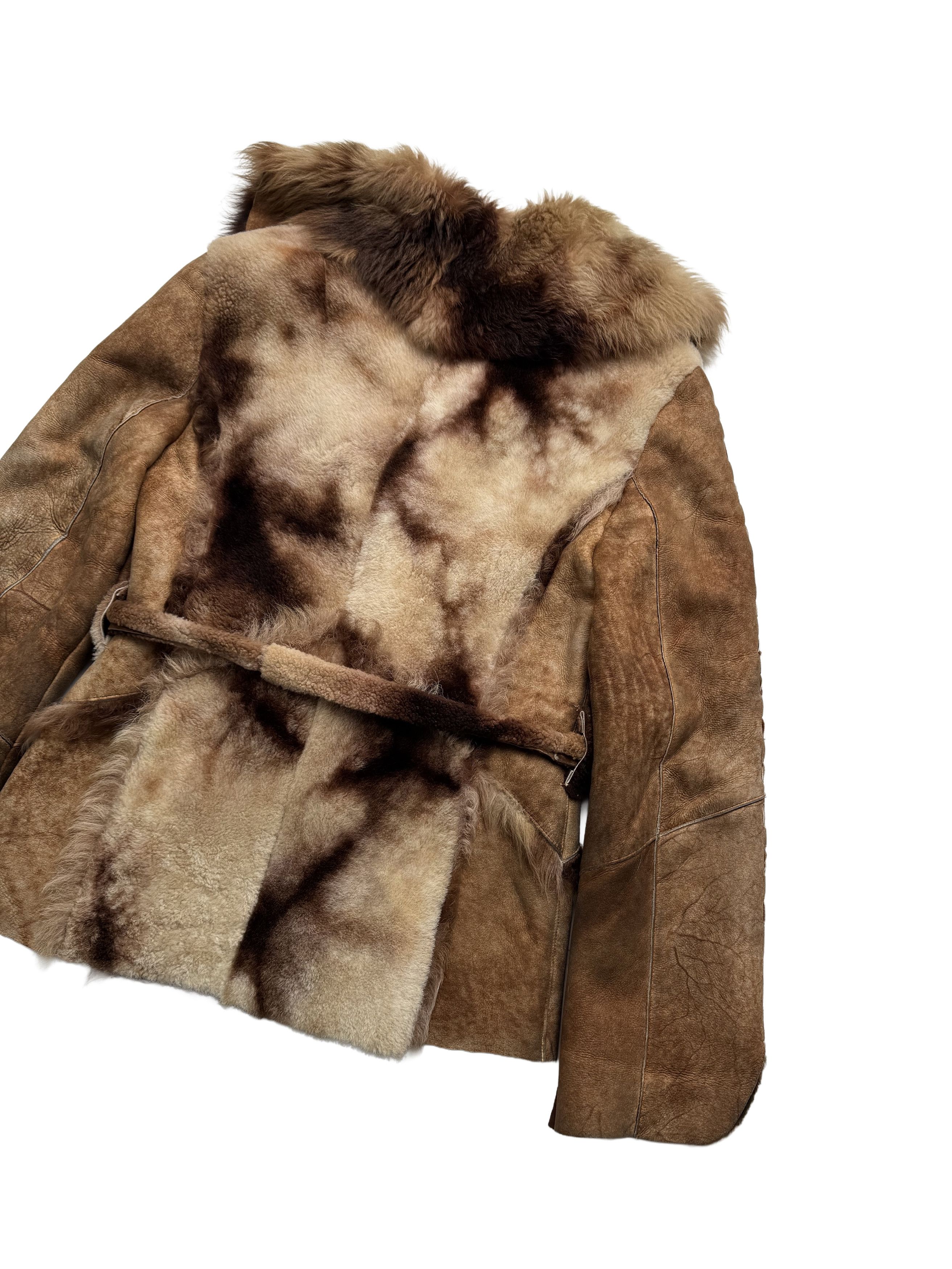 Japanese Brand Vintage Hooded Real Sheepskin Jacket With Belt Size S / US 4 / IT 40 - 16 Thumbnail