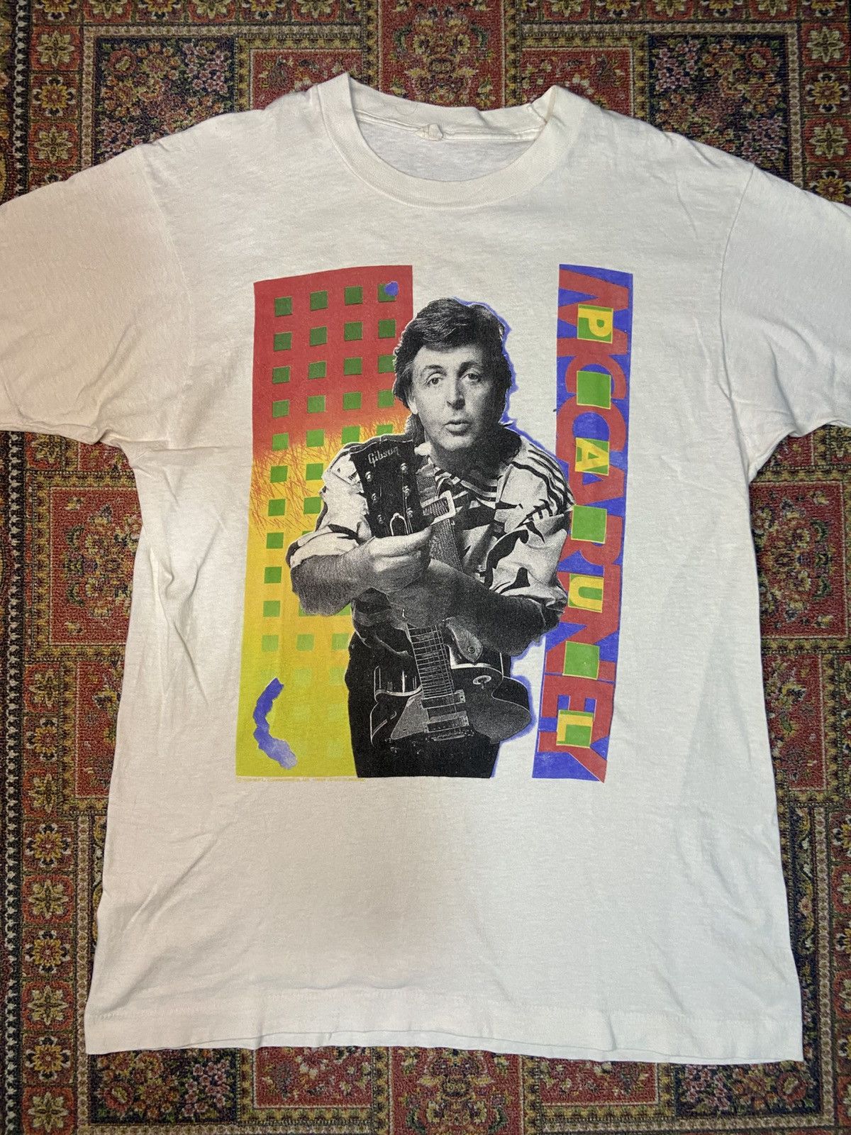 Band Tees × Vintage Vintage 80s Paul McCartney World Tour 89/90 Size US M / EU 48-50 / 2 - 1 Thumbnail