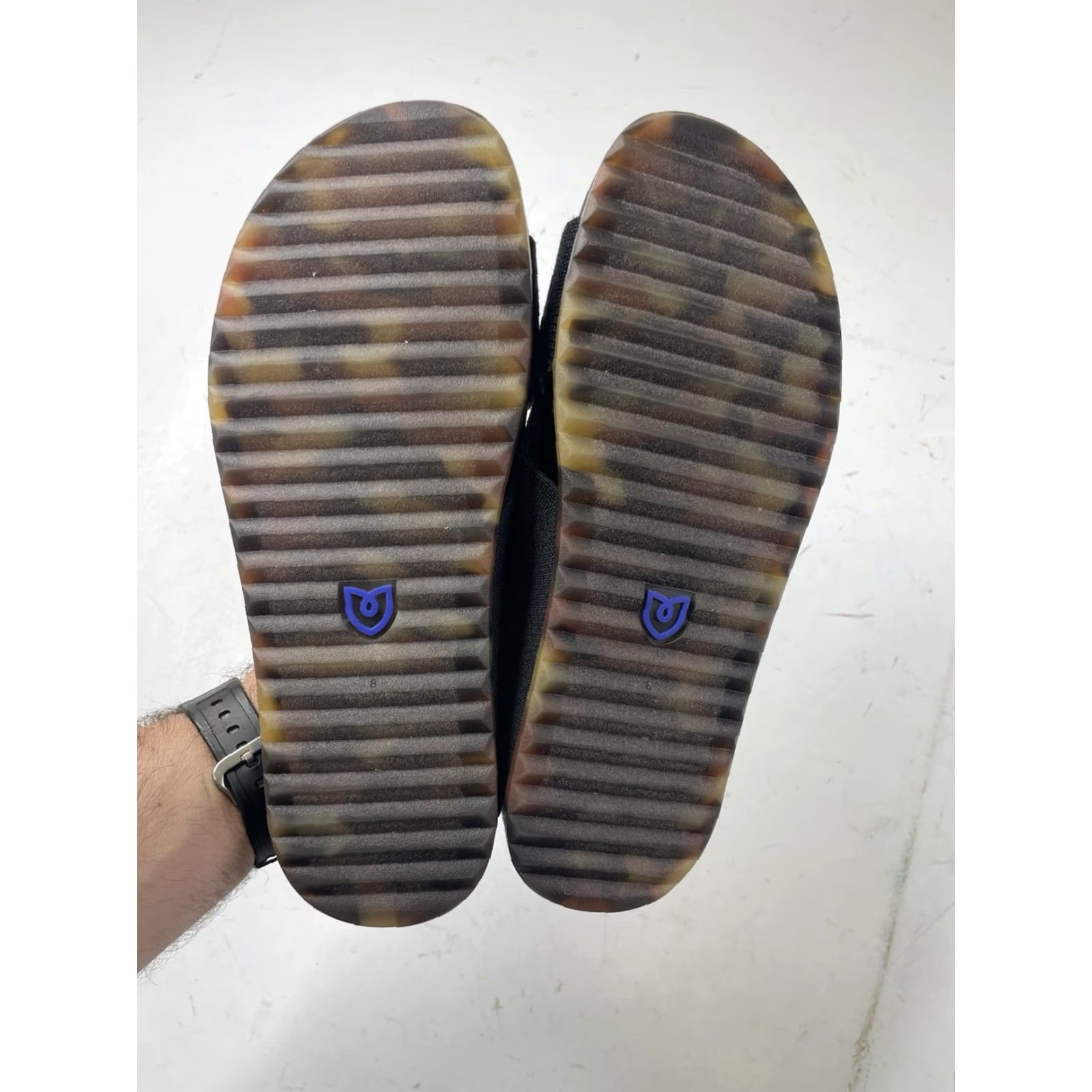 Vintage Rothy’s The Weekend Slide Sandals Womens 8 Black Hemp Cross Straps Slip On Sandal Womens Black 8 Size US 8 / IT 38 - 3 Thumbnail