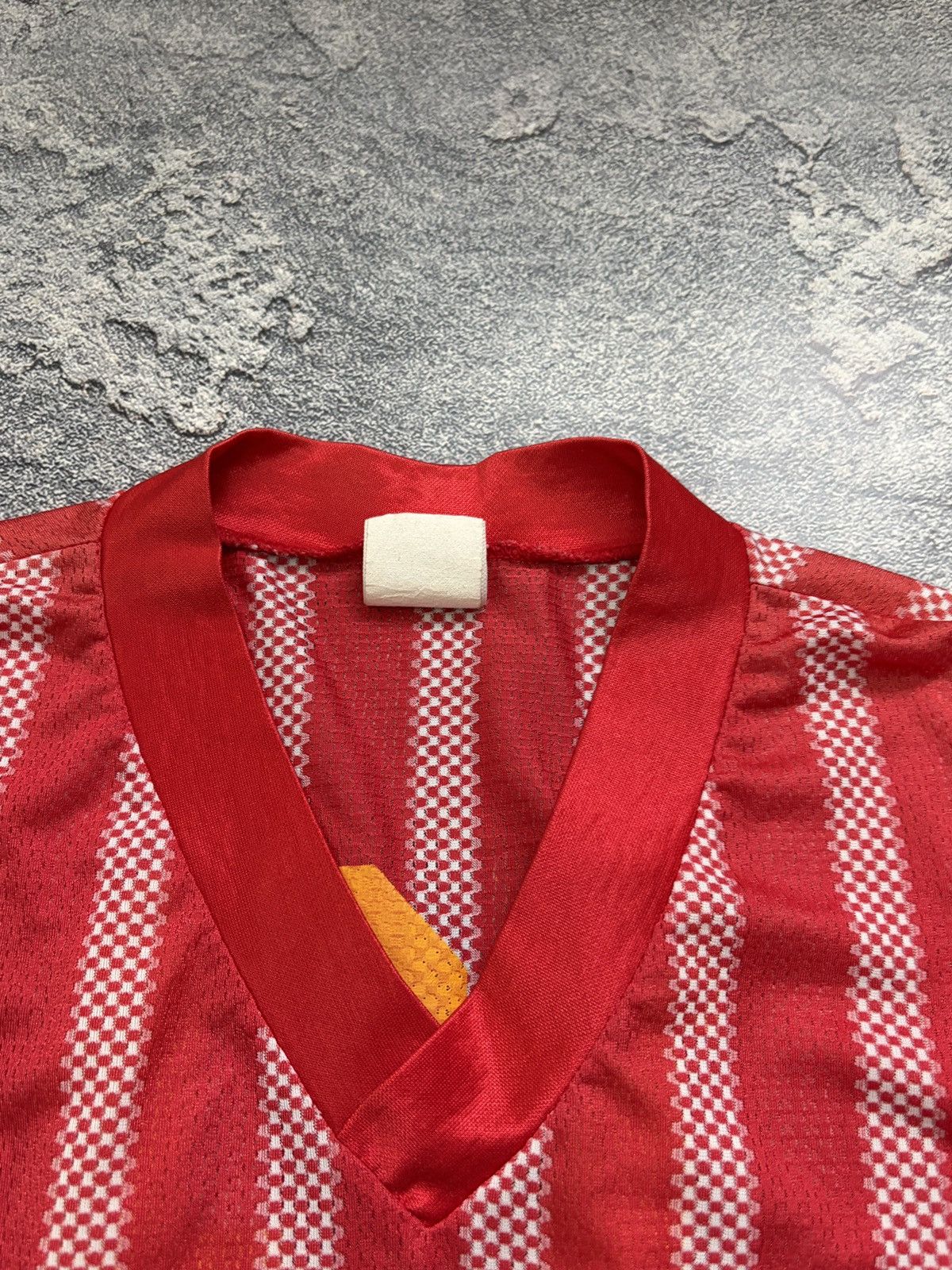 Umbro Vtg 90s Umbro Soccer Jersey Red White Striped USA #13 XL Size US XL / EU 56 / 4 - 5 Thumbnail