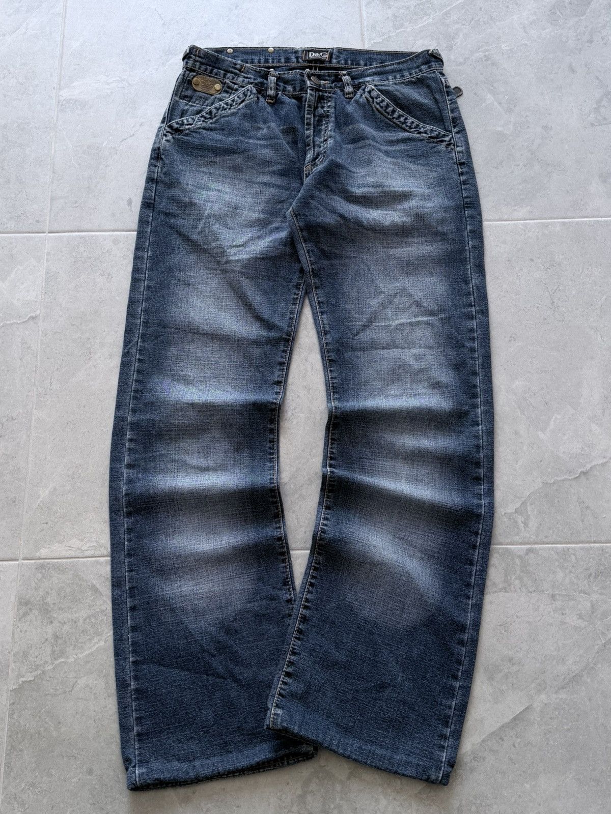 2000s Dolce & Gabbana Washed Denim Jeans