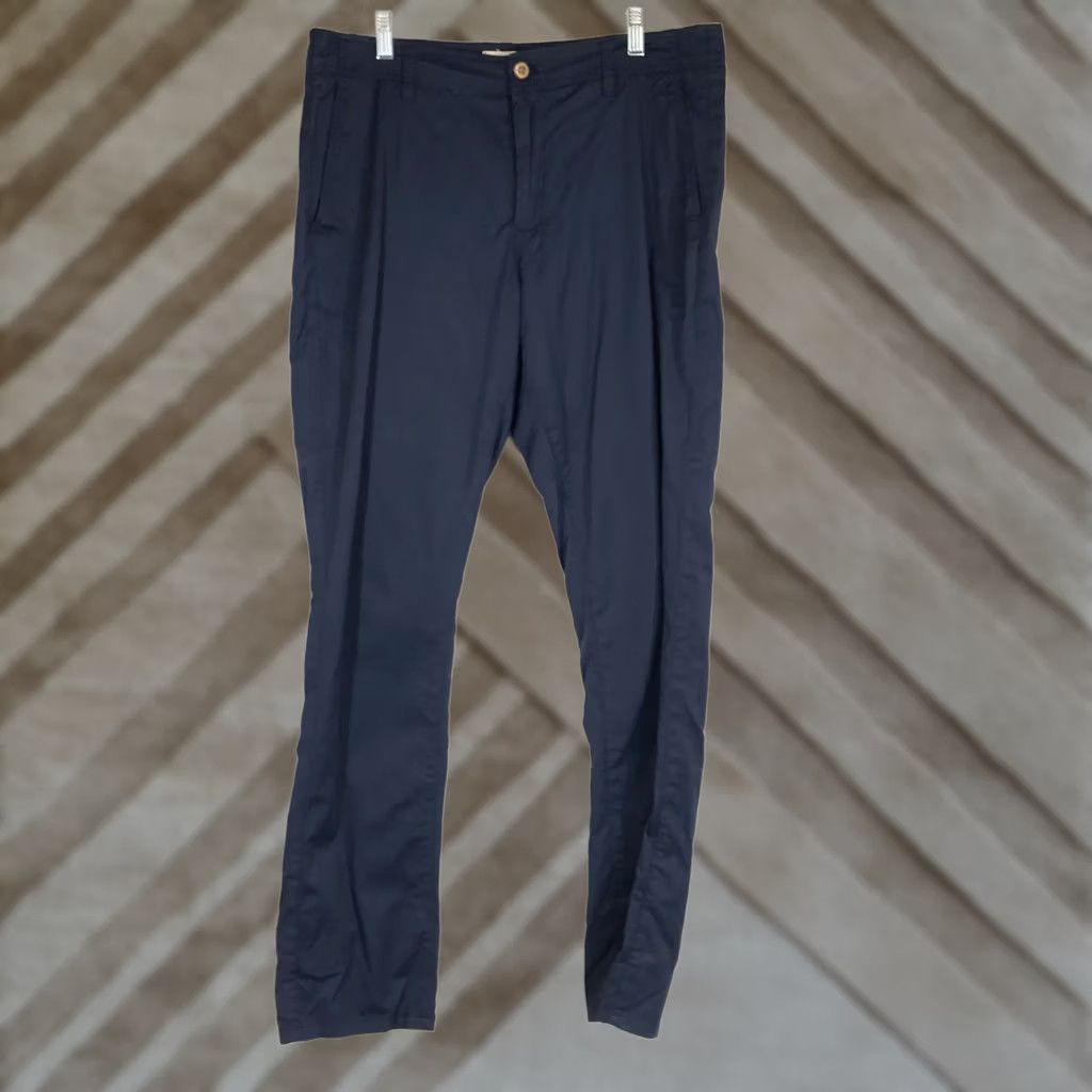Vintage VINTAGE TAILOR NAVY SLIM STRIAGHT FIT PANTS 34 X 32 MENS Size US 34 / EU 50 - 1 Thumbnail