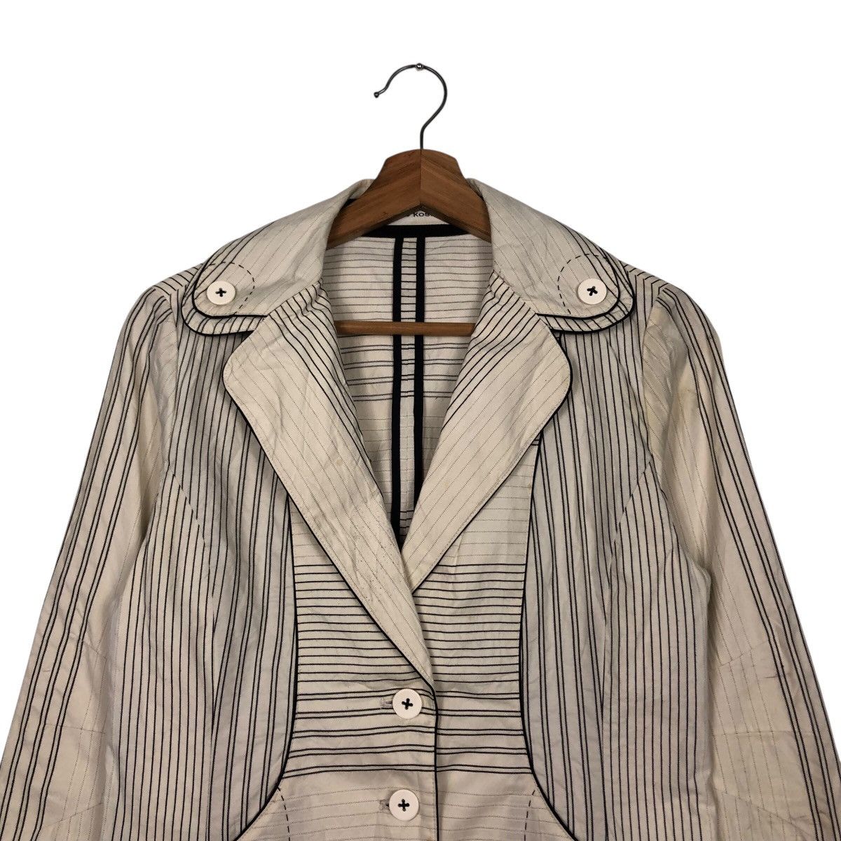 Hiroko Koshino Homme 📌Cropped Biker Jacket Quilted Over Design Hiroko Koshino Size US M / EU 48-50 / 2 - 4 Thumbnail