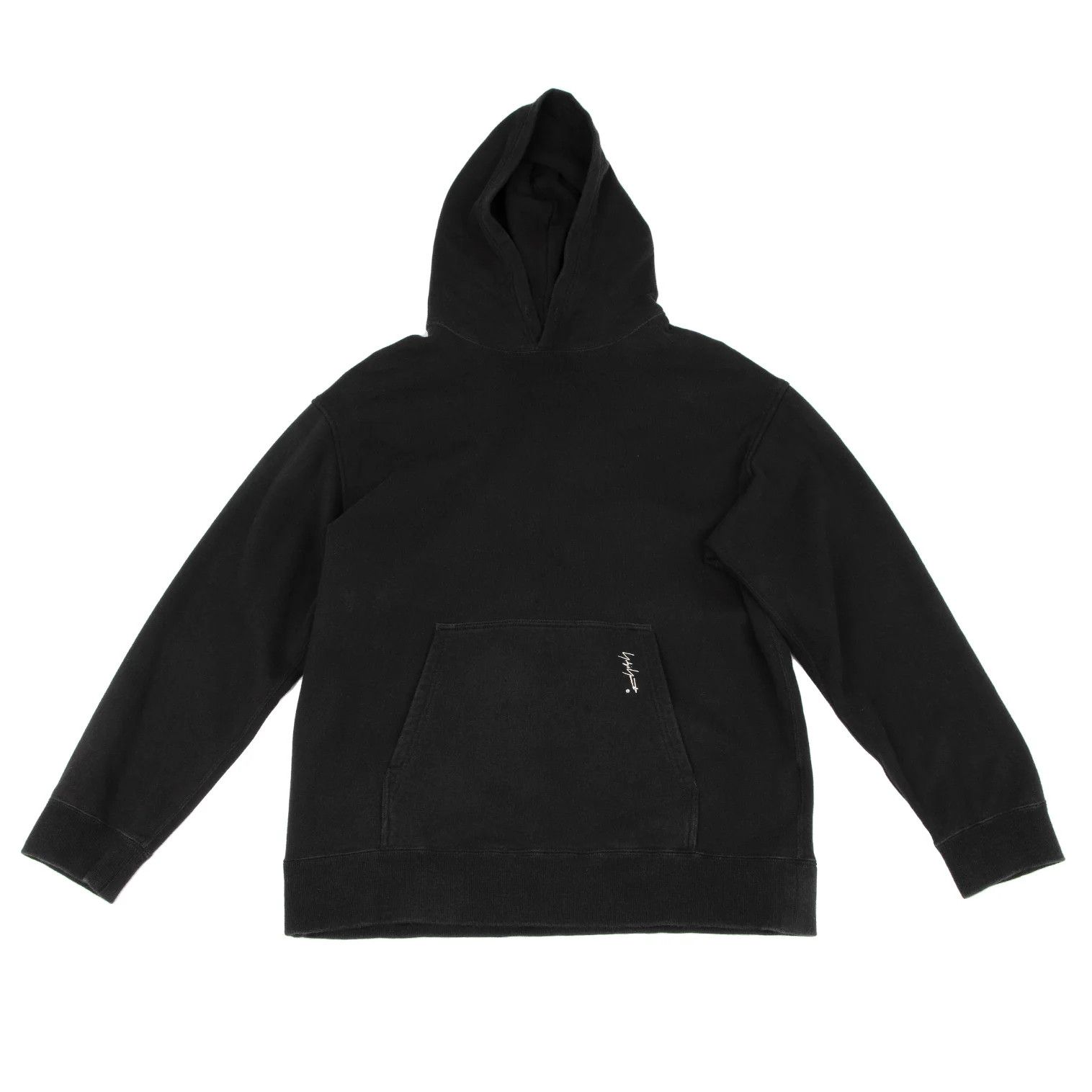 Yohji Yamamoto Yohji Yamamoto Signature Logo Print Hoodie Size US L / EU 52-54 / 3 - 1 Thumbnail
