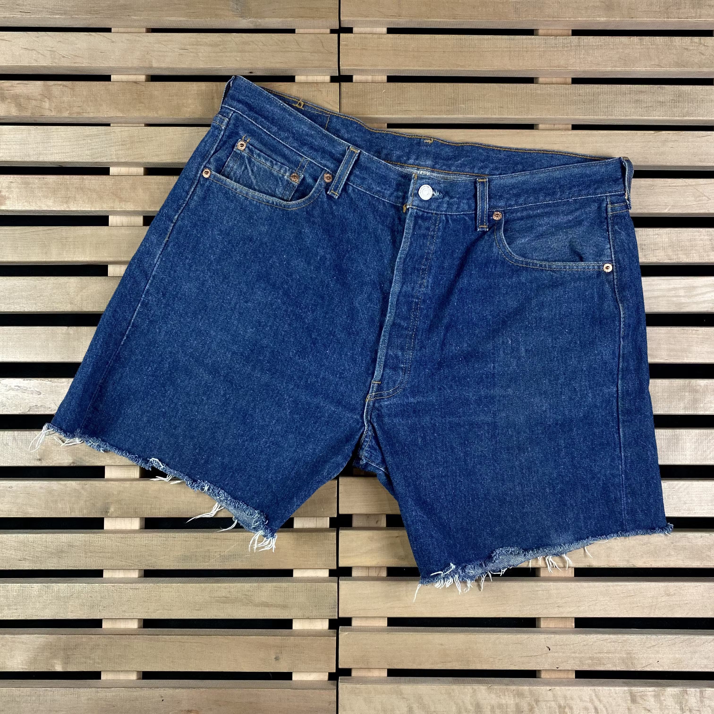 ERL × Levi's New ERL x Levis 501 Distressed Denim Shorts