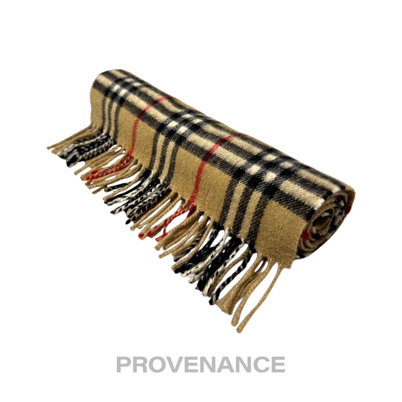 Burberry 🔴 Vintage Burberrys Scarf Nova Check 100% PURE CASHMERE Size ONE SIZE - 6 Thumbnail