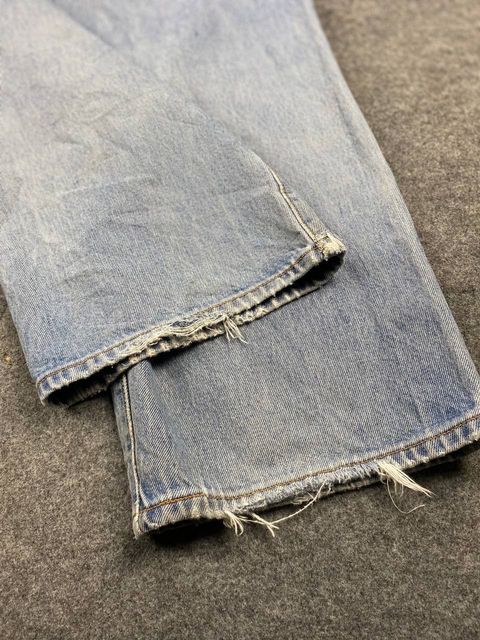Levi's vintage levis 501xx distressed denim nice design Size US 44 / EU 60 - 7 Thumbnail