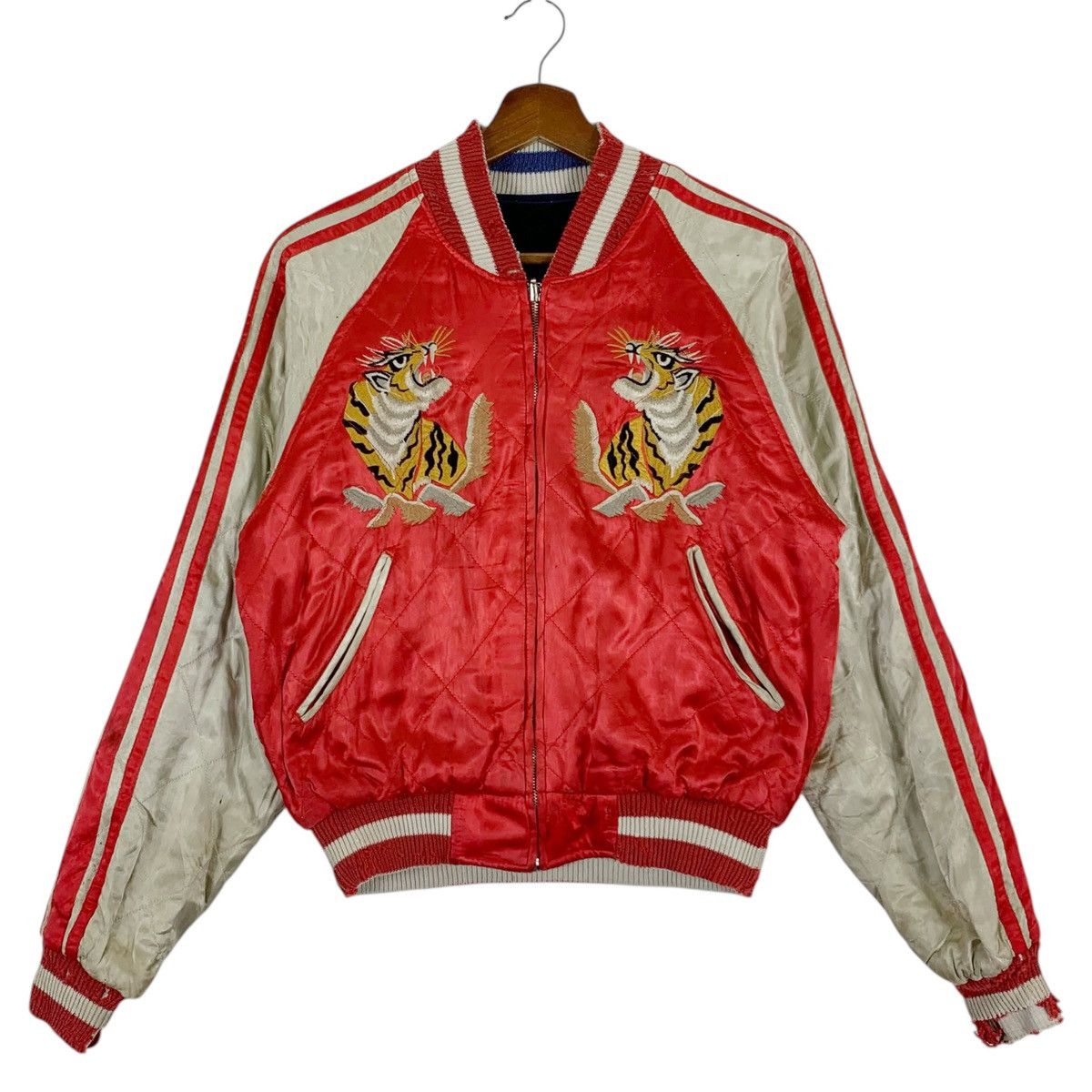 Japanese Brand Vintage Sukajan Tiger Japan Souvenir Reversible Jacket Size US M / EU 48-50 / 2 - 1 Thumbnail