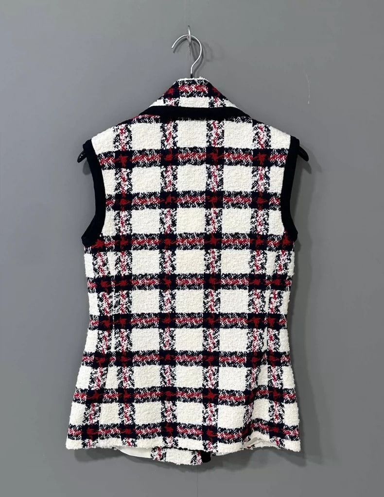 Gucci Gucci Plaid tweed sleeveless jacket 2503-Nextarrow Size XS / US 0-2 / IT 36-38 - 3 Thumbnail
