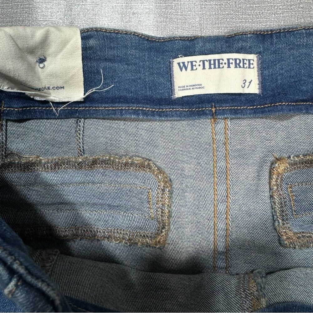 Free People NWT New $128 Free People We The Free Bella Moto Mid-Rise Sk Size 31" - 8 Thumbnail