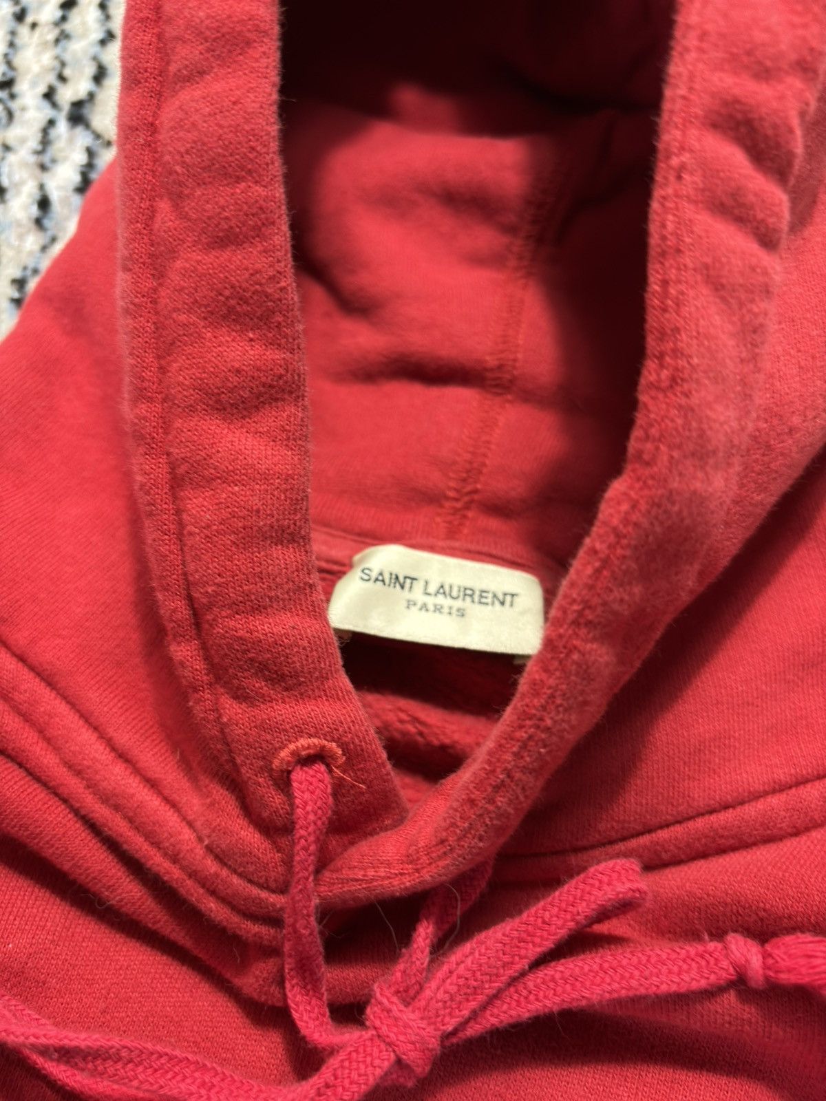 Saint Laurent Paris Saint Laurent Logo Hoodie Size US L / EU 52-54 / 3 - 3 Thumbnail