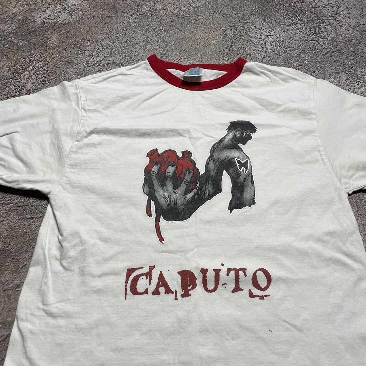 Vintage Vintage Y2K Skeleton Graphic Tee Caputo Grunge Horror Boxy M Size US M / EU 48-50 / 2 - 4 Thumbnail