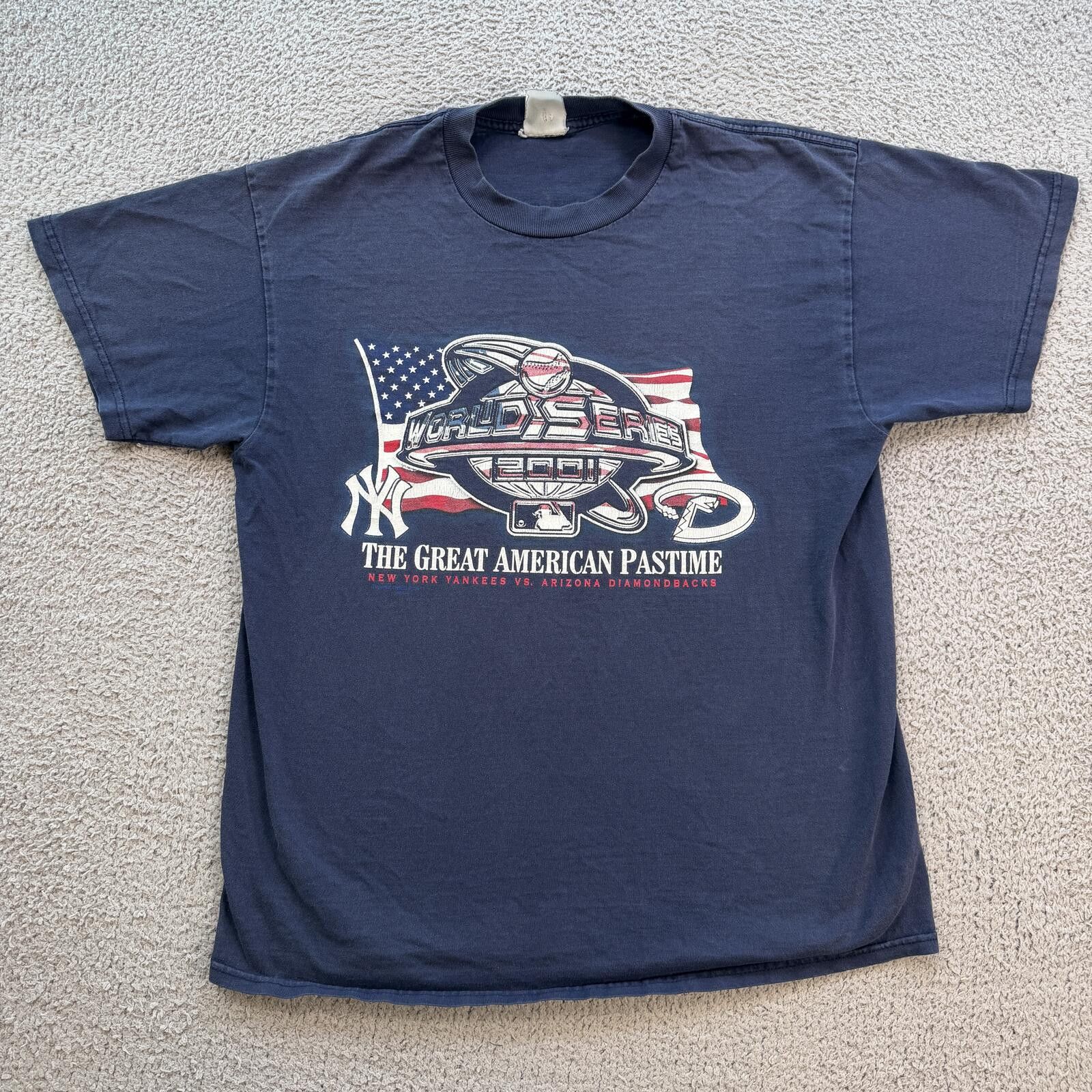 Other Vintage 2001 New York Yankees World Series T Shirt Size US L / EU 52-54 / 3 - 1 Thumbnail