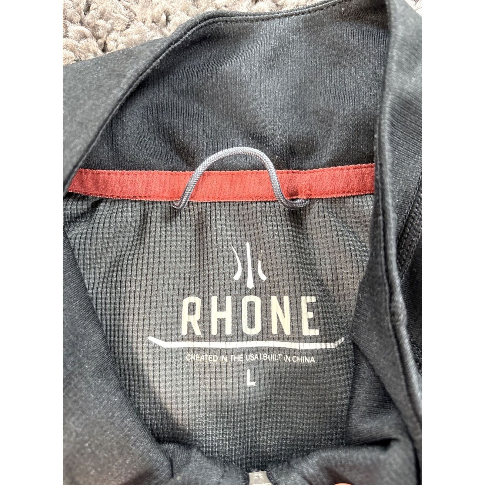 Rhone Rhone Celliant Seamless 1/4 Zip Performance Black Long Sleeve Mens L Pullover Shirt Size US L / EU 52-54 / 3 - 4 Thumbnail