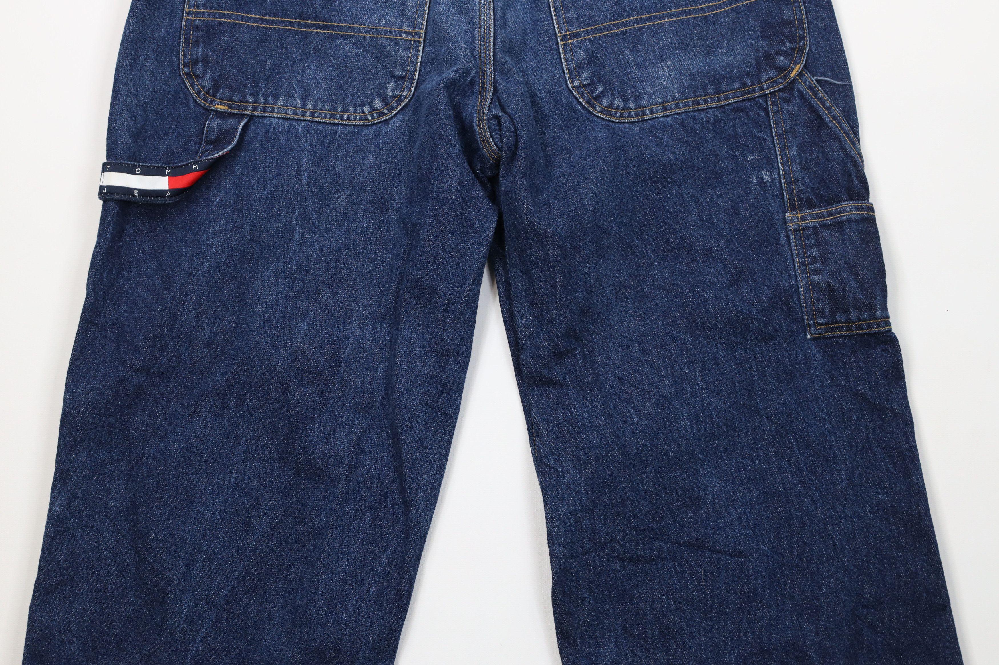 Tommy Hilfiger Vintage Y2K 2002 Tommy Hilfiger Wide Leg Dungaree Jeans Size US 32 / EU 48 - 12 Thumbnail