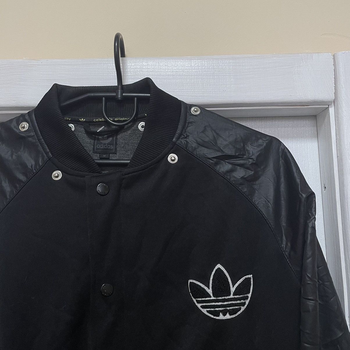 Adidas × Vintage Adidas Jacket bomber black track olympic cyber punk bird Size US M / EU 48-50 / 2 - 2 Thumbnail