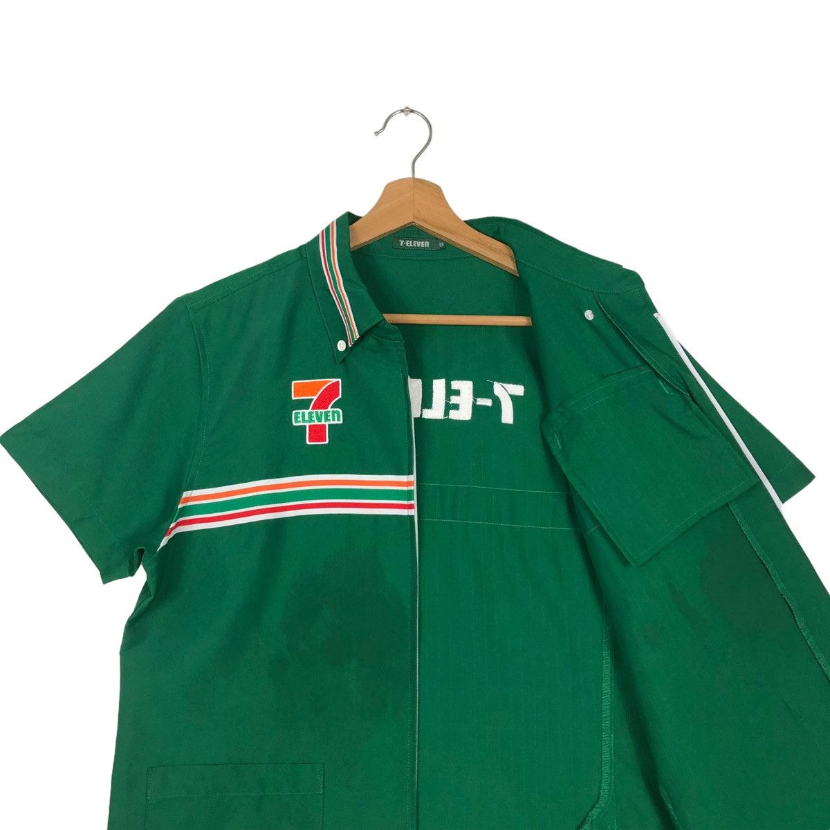 Japanese Brand 🔥SHORT SLEEVE WORK JACKET 7-ELEVEN JAPAN BIG LOGO Size US M / EU 48-50 / 2 - 10 Thumbnail