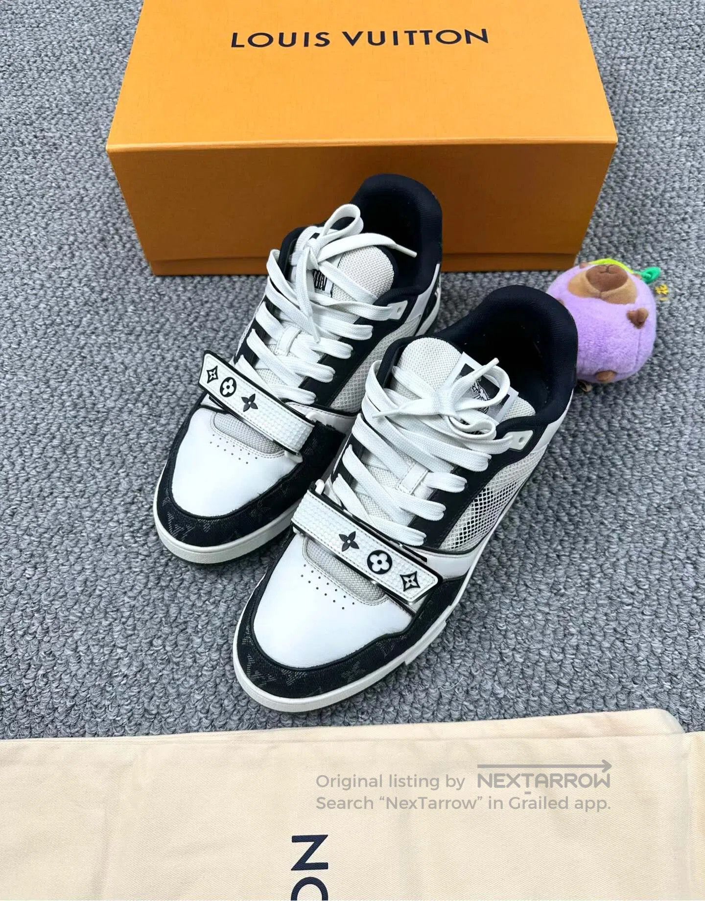 Louis Vuitton Louis Vuitton Black and White Panda Magic Tape Casual Snea Size US 9.5 / EU 42-43 - 1 Thumbnail