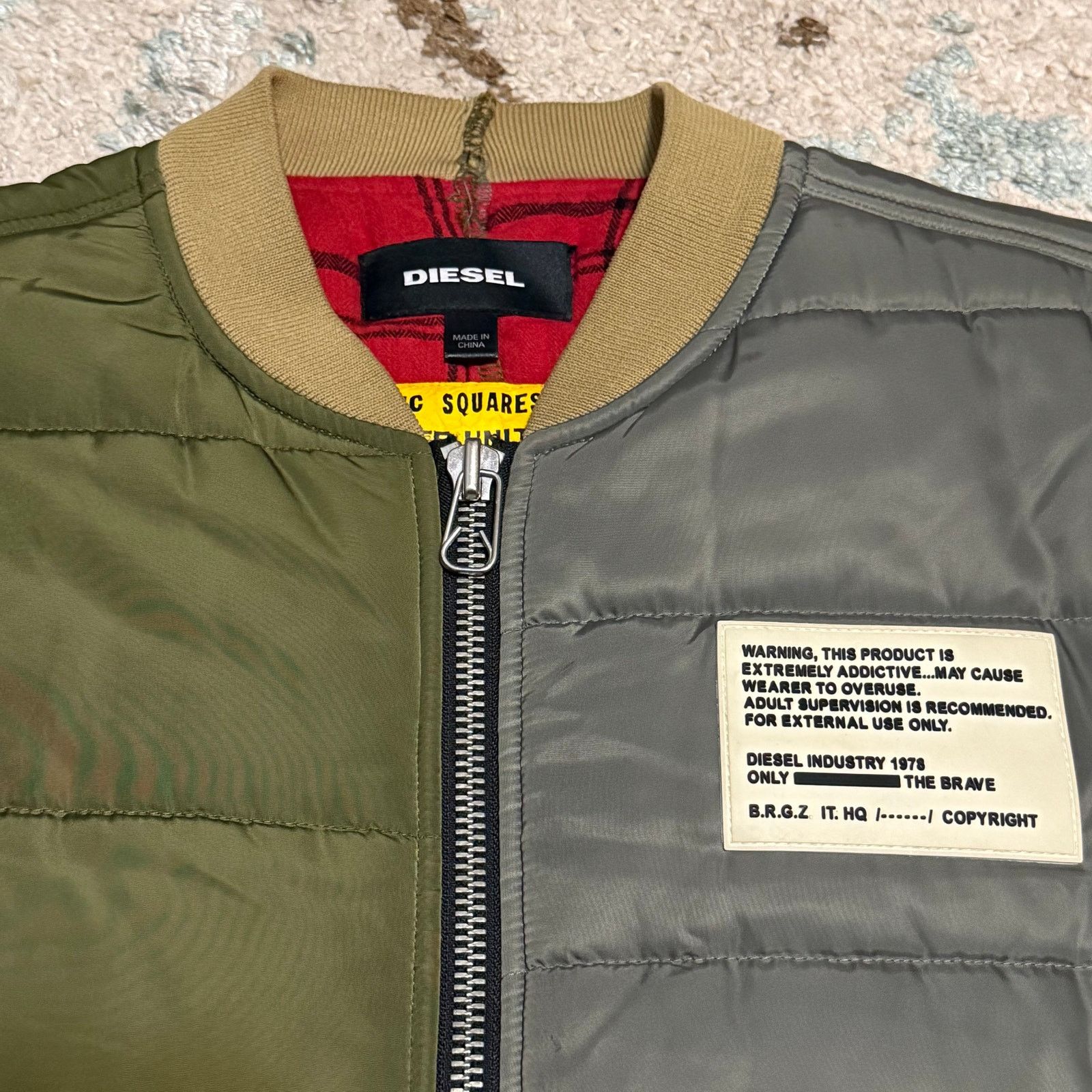 Diesel Diesel W-Koslov Bomber Jacket Size Large Military Style 2019 Size US L / EU 52-54 / 3 - 3 Thumbnail