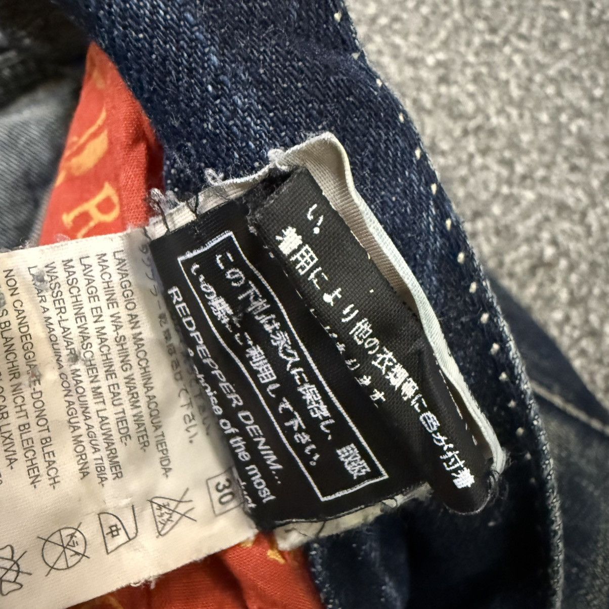 Le Grande Bleu (L.G.B.) 🔥🇯🇵 Studded Gem Bootcut RedPepper Gold Label Distressed Denim Size US 34 / EU 50 - 19 Thumbnail