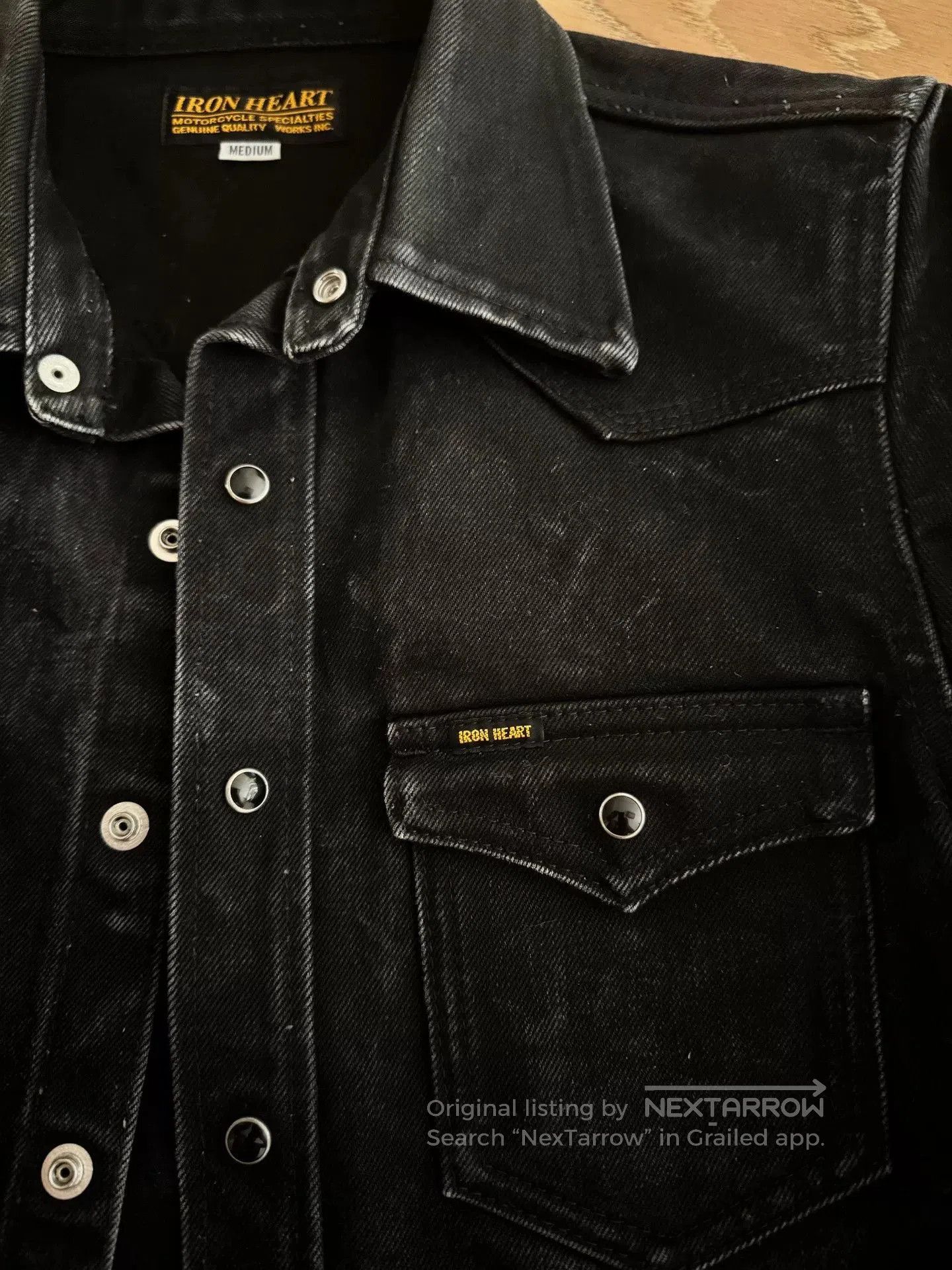 Iron Heart Iron Heart Black Western Shirt IHSH. Size US M / EU 48-50 / 2 - 3 Thumbnail