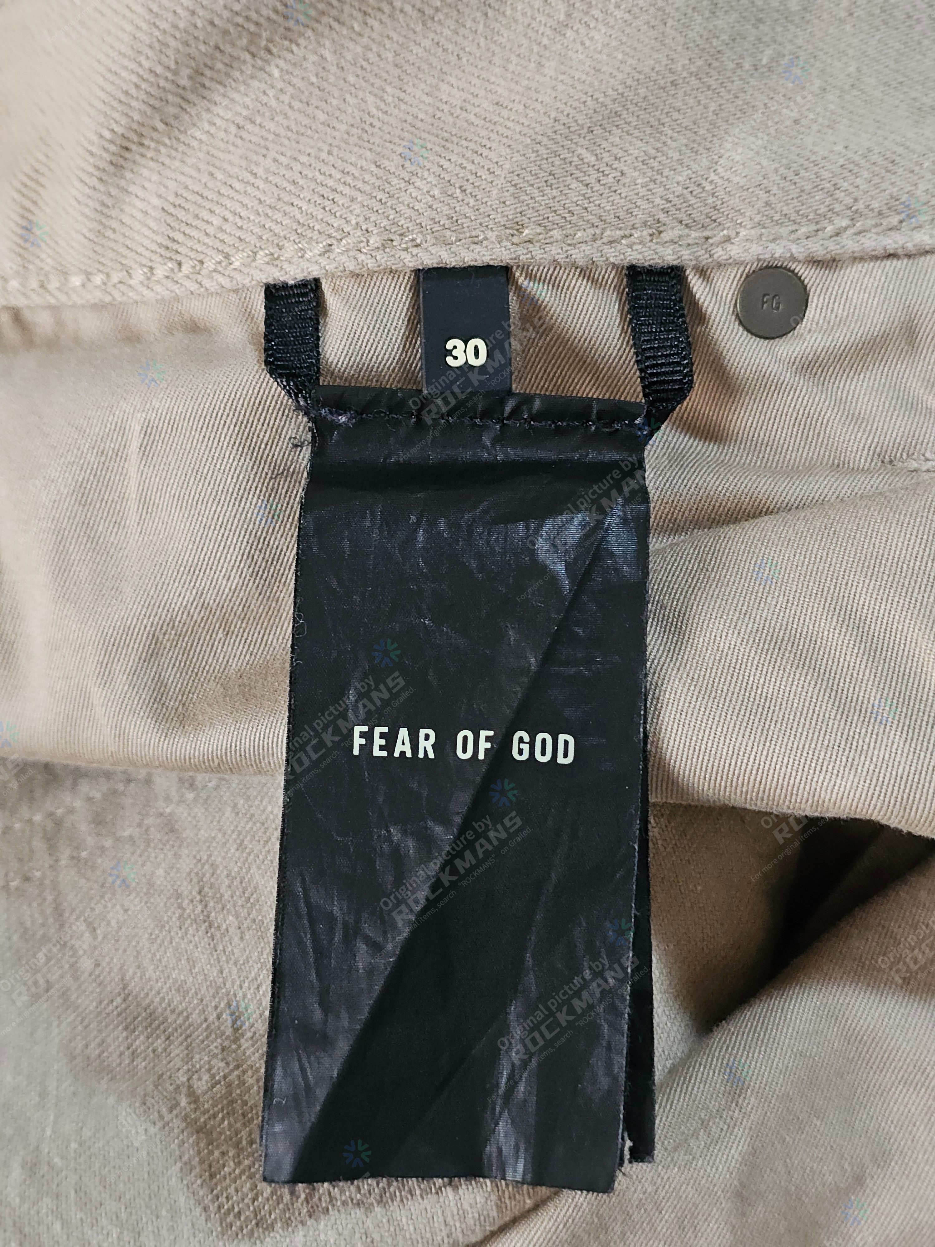 Fear of God Fear of God Straight 5-Pocket Jeans in Washed Dune Size 30 Size US 30 / EU 46 - 6 Thumbnail