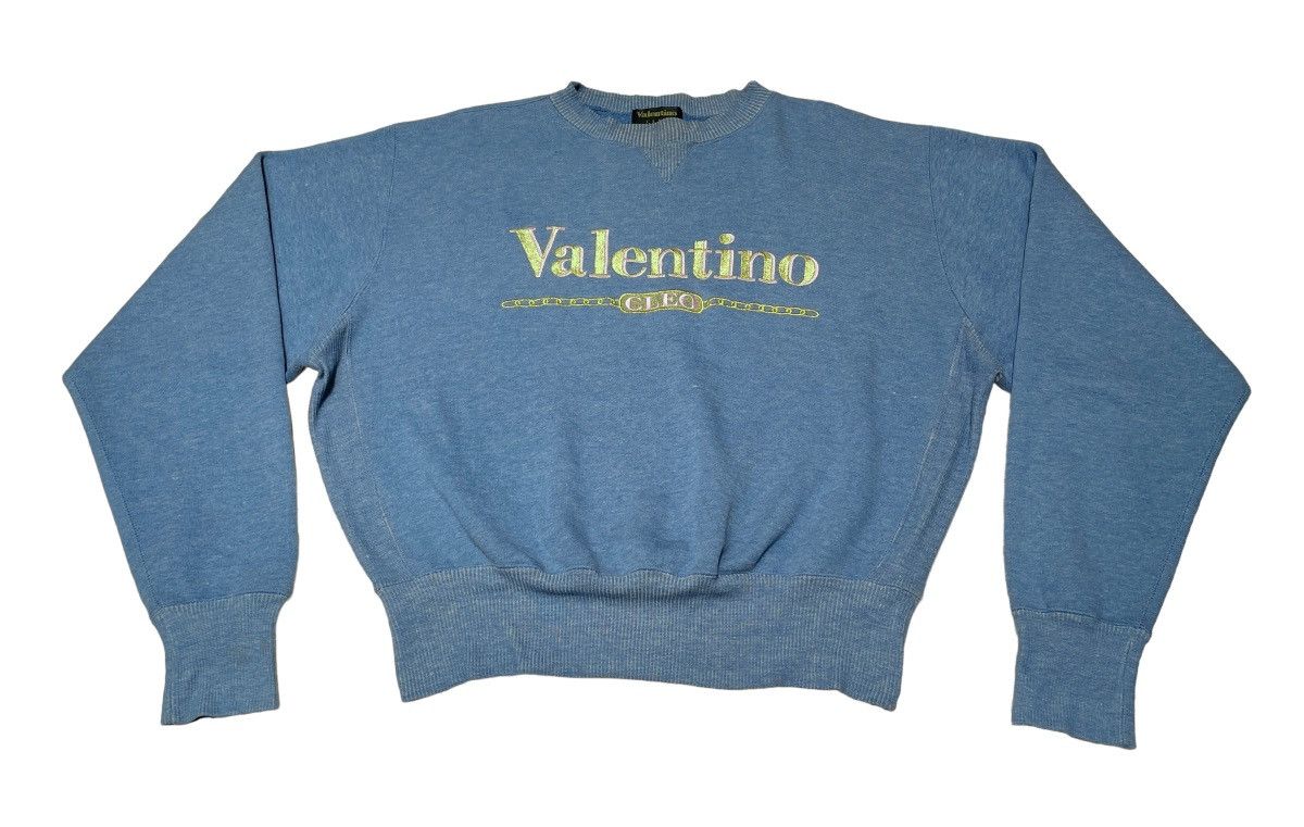 Valentino Vintage Valentino Big Logo Sweatshirt 1990s Size US M / EU 48-50 / 2 - 1 Thumbnail