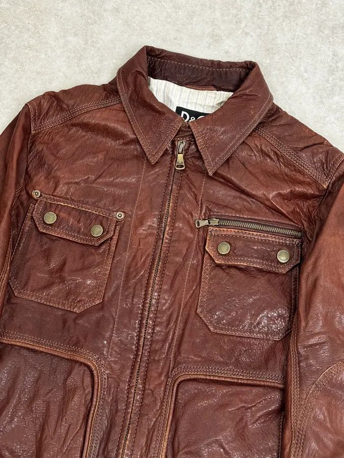 Dolce & Gabbana 2000s Dolce & Gabbana Bordeaux Leather Premium Jacket Size US M / EU 48-50 / 2 - 5 Thumbnail
