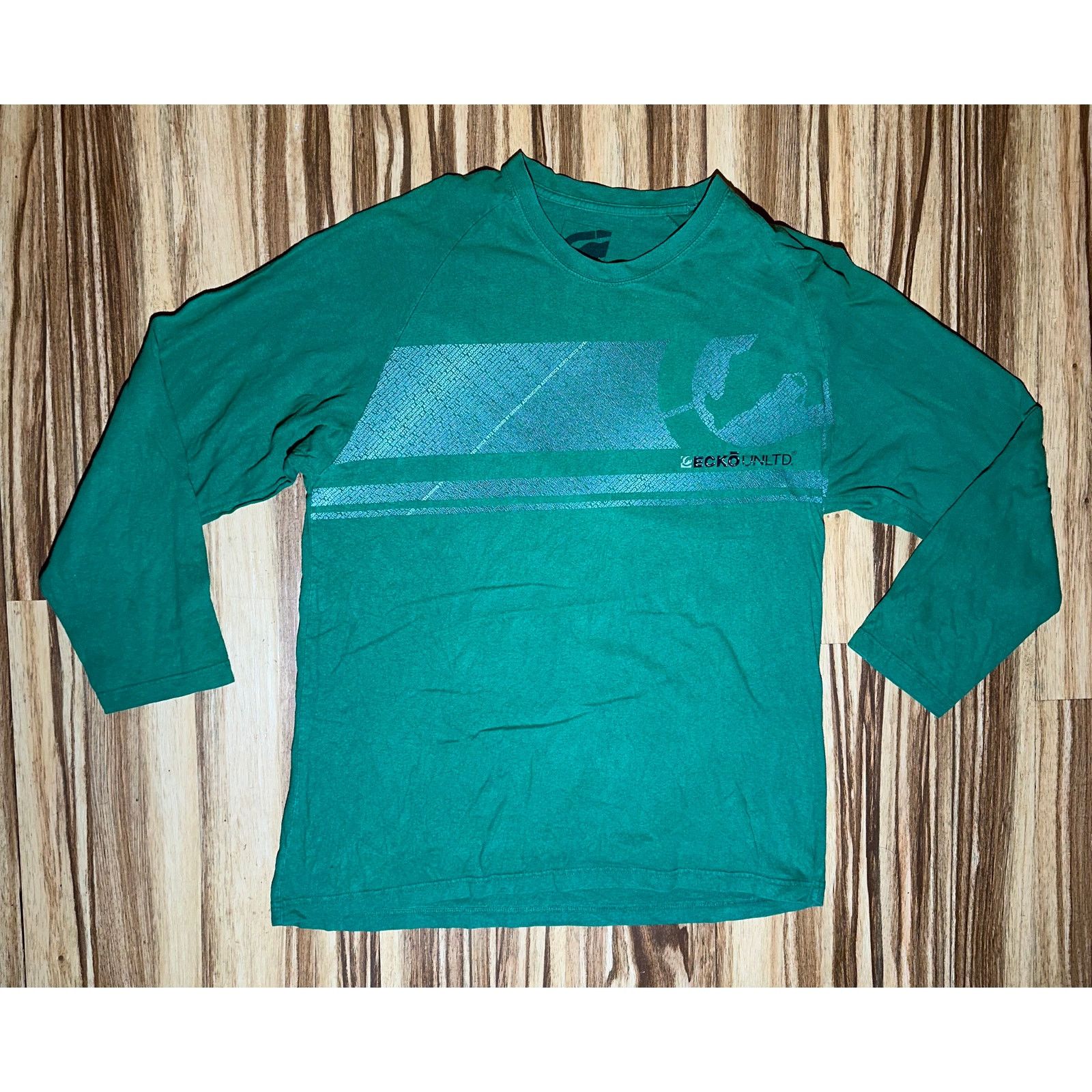 Ecko Unltd. Ecko Unltd Green longsleeve shirt Size 2XL Size US XXL / EU 58 / 5 - 1 Thumbnail
