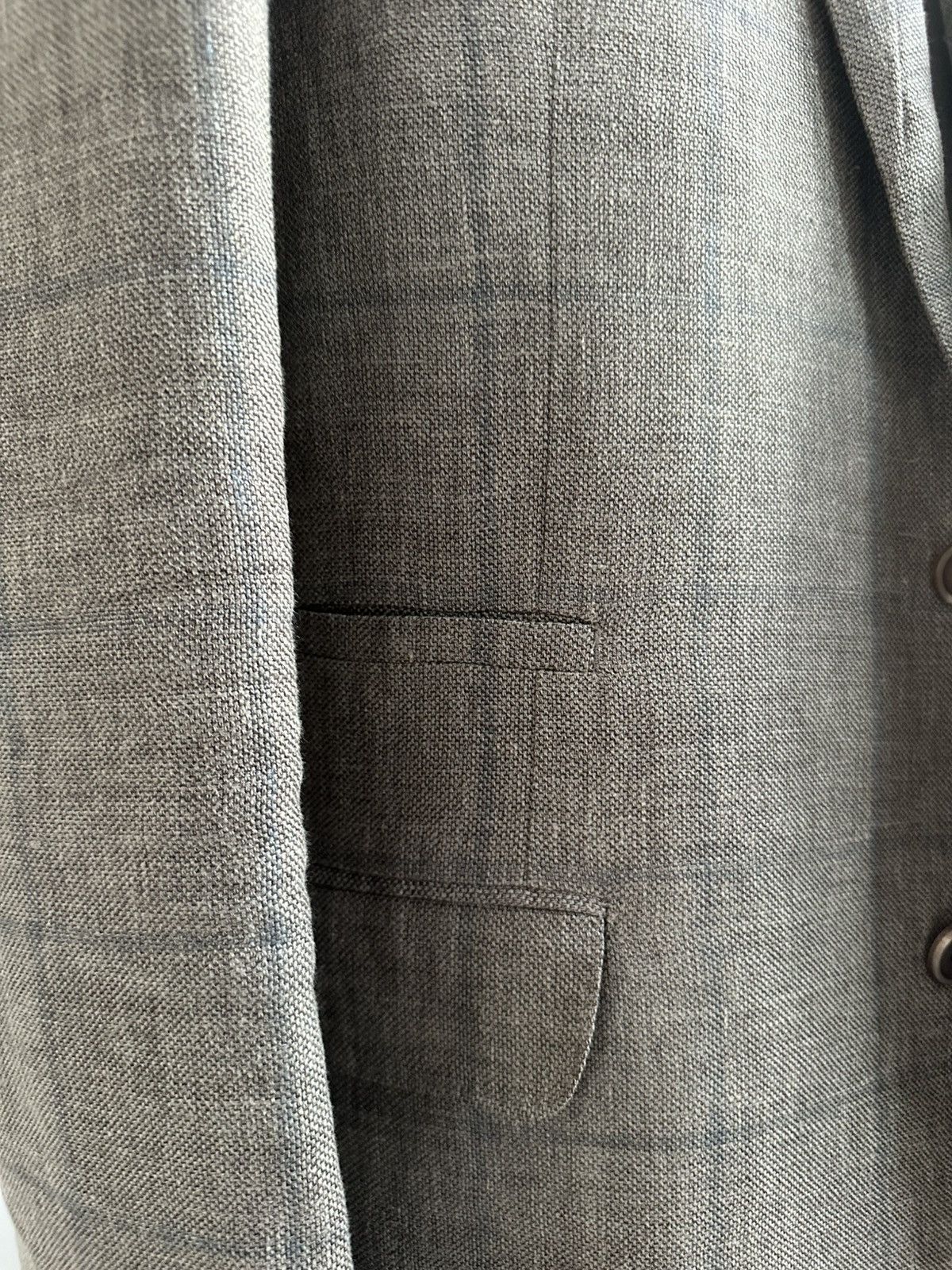 Brunello Cucinelli DEAL! Brunello Cucinelli Taupe / Textured Blazer Size 42R - 4 Thumbnail
