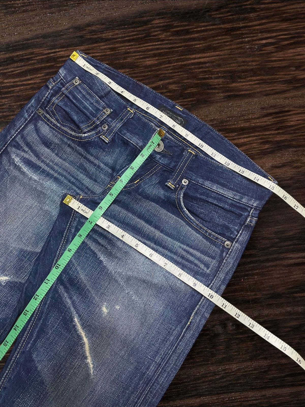 MOUSSY Moussy Vintage Distressed Faded Wash Flare Woman Jeans Size US 30 / EU 46 - 11 Thumbnail