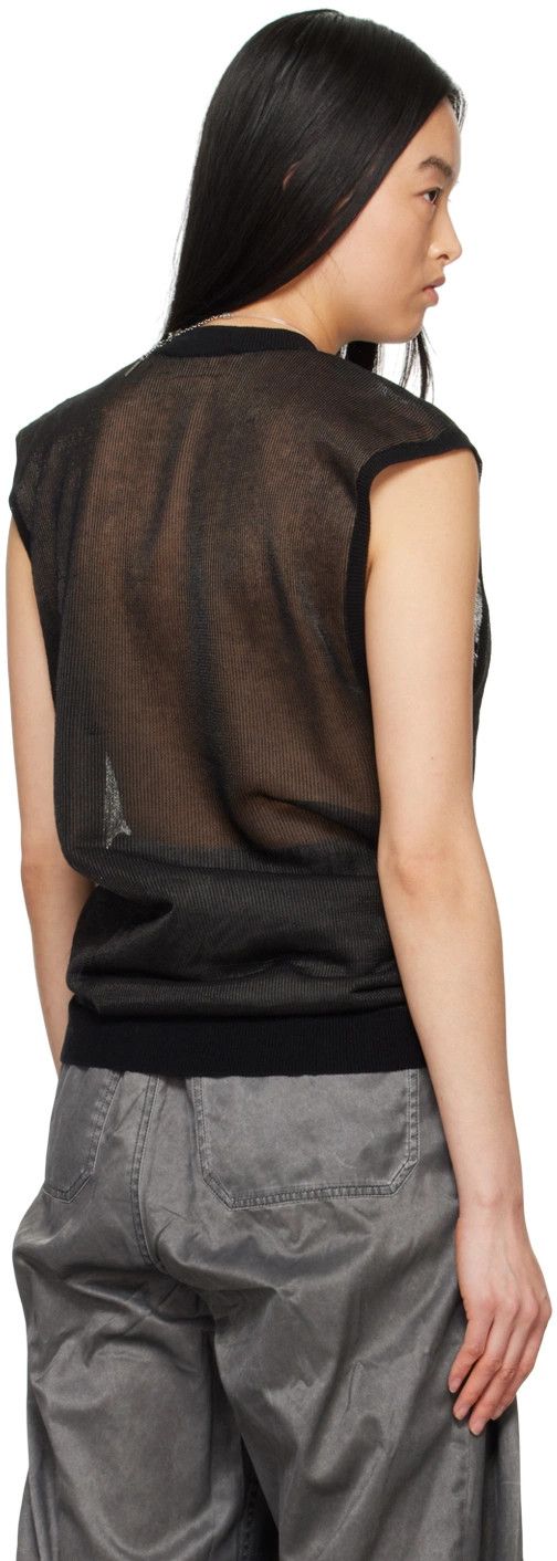 Y/Project o1s22i1n0924 Paris Transparent Knit Mesh Vest in Black Size L / US 10 / IT 46 - 4 Thumbnail