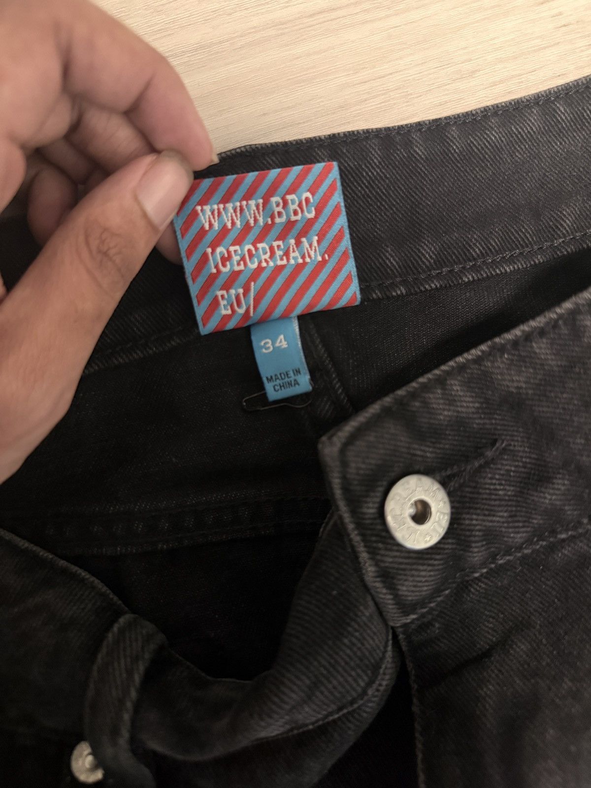 Icecream ICECREAM Graphic Pocket Black Denim Size US 34 / EU 50 - 9 Thumbnail