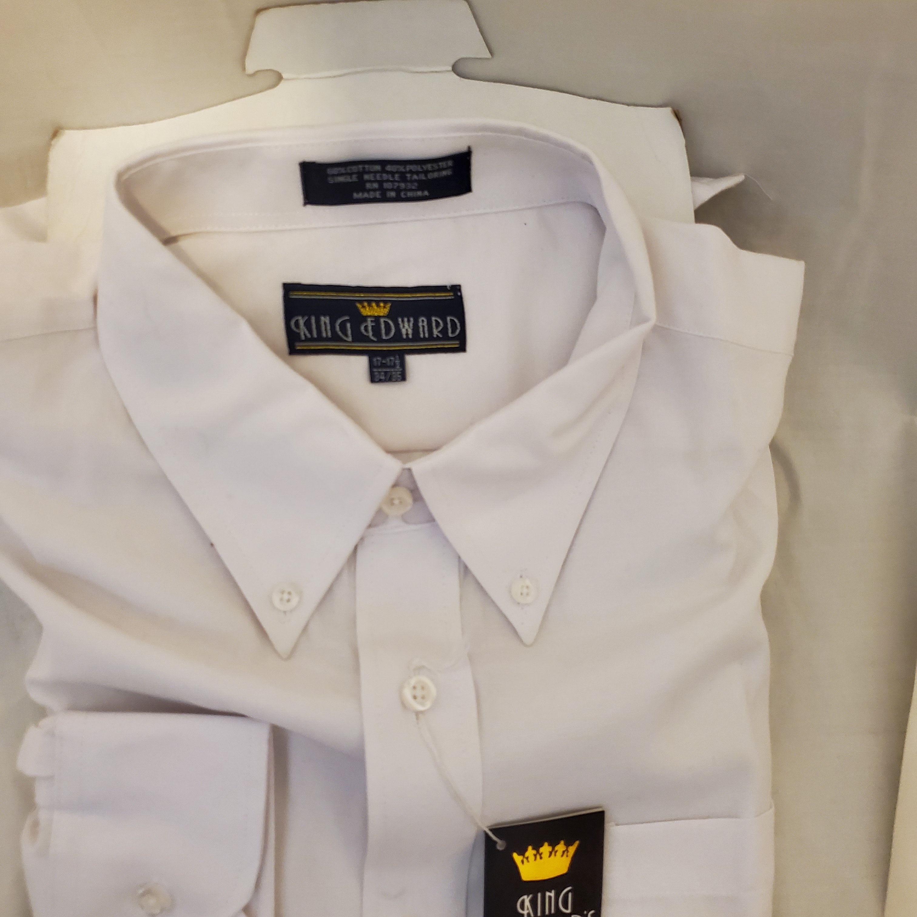 Other King Edward Men's XL Button shirt Size US XL / EU 56 / 4 - 1 Thumbnail
