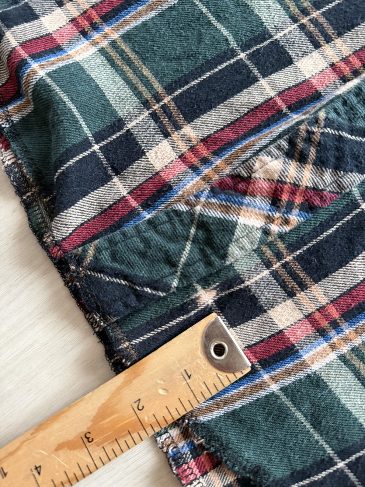Wrangler Vintage Wrangler Plaid Long Pearl Snap Flannel Sz S Fits XS Size US XS / EU 42 / 0 - 3 Thumbnail