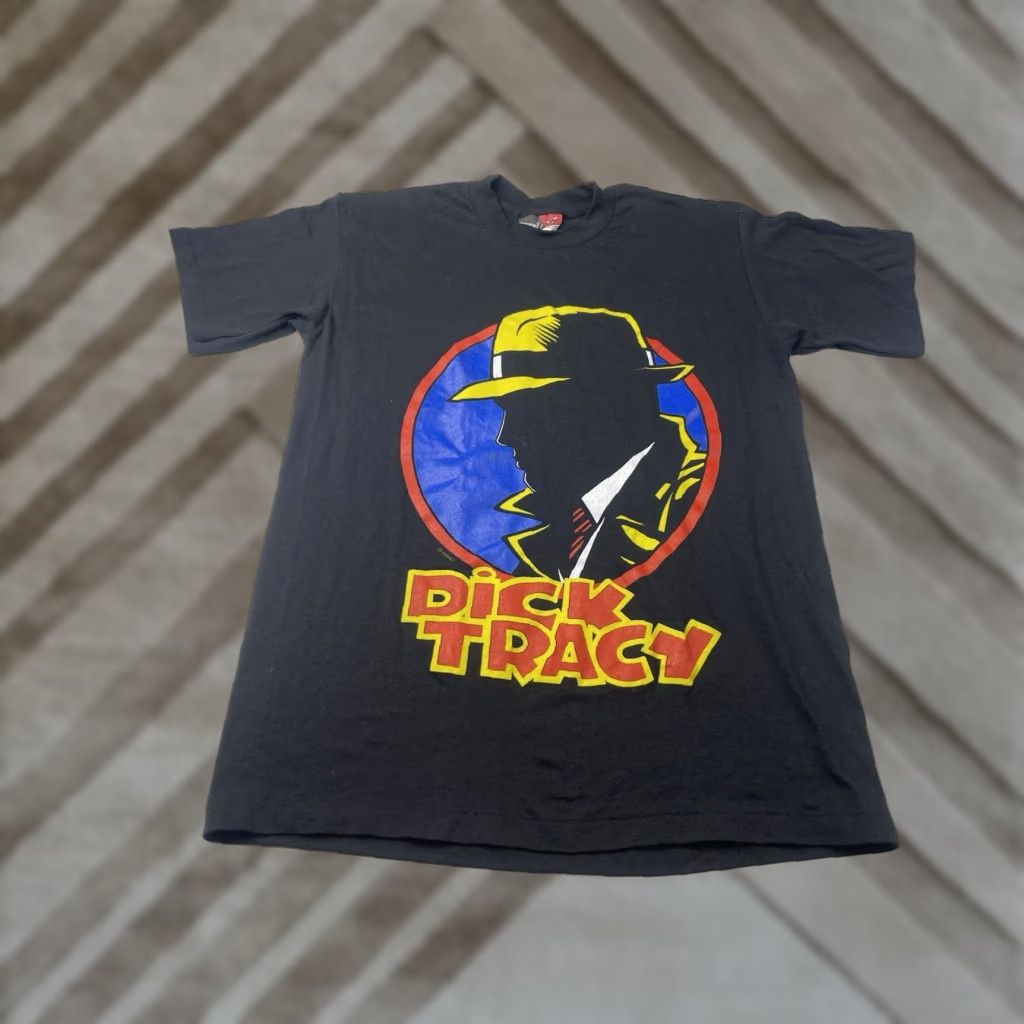 Vintage VINTAGE Dick Tracy T-Shirt 90s Size L Logo Graphic Print Cotton Canvas USA USA Size US L / EU 52-54 / 3 - 1 Thumbnail