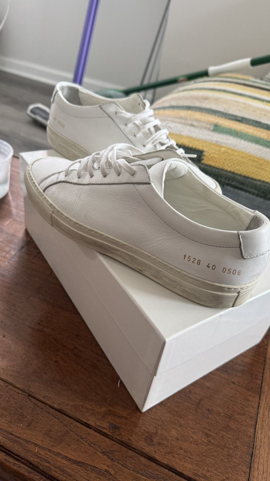 ☆人気☆【COMMON PROJECTS】☆LOW スニーカー☆WHITE Common Projects Retro Classic Low White Black Men's - 2389