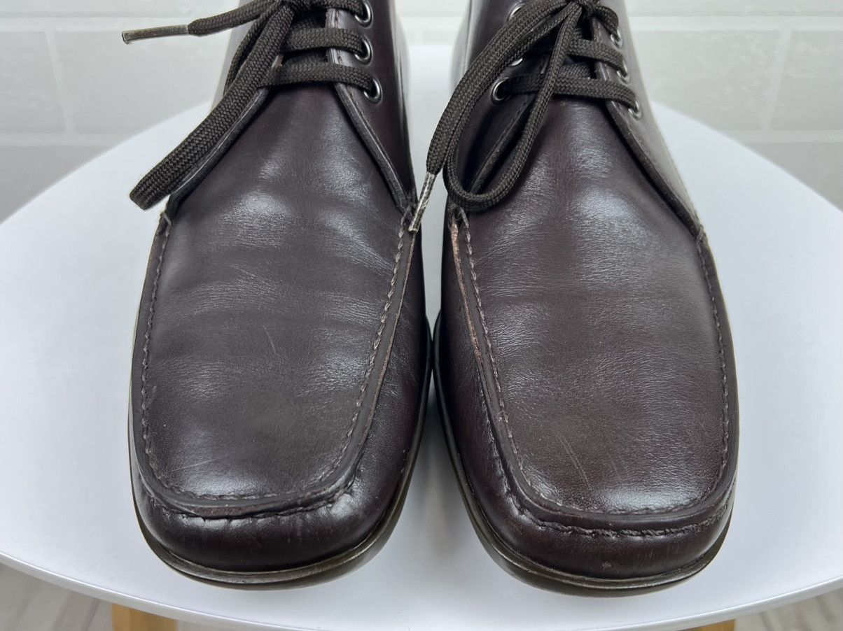 Prada PRADA Boots Leather Shoes Rubber Sole Red Tab Brown Men's Size US 9 / EU 42 - 7 Thumbnail