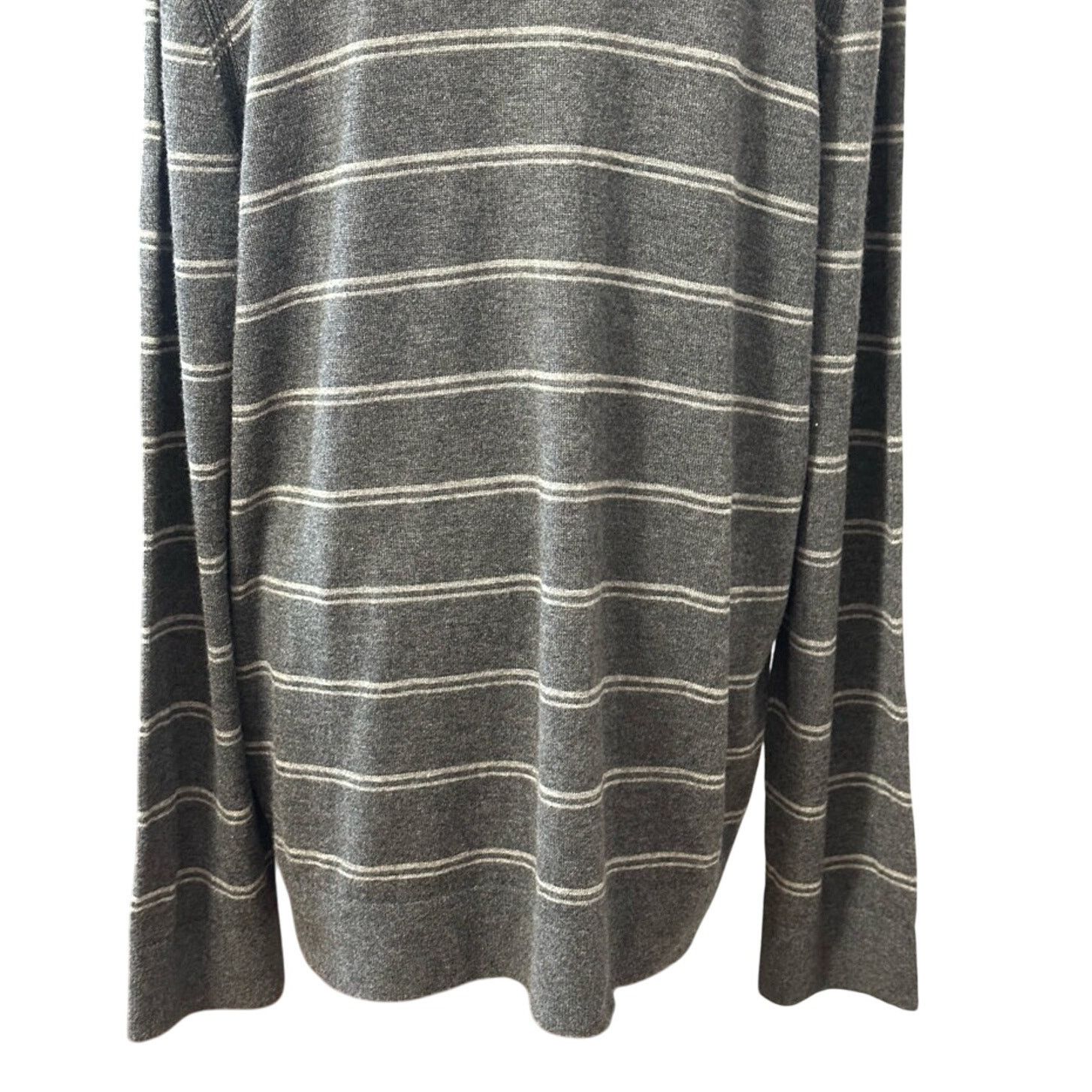 Theory Theory Pullover Sweater Wool Striped White Gray W XXL NWOT Size XXL / US 16-18 / IT 52-54 - 6 Thumbnail