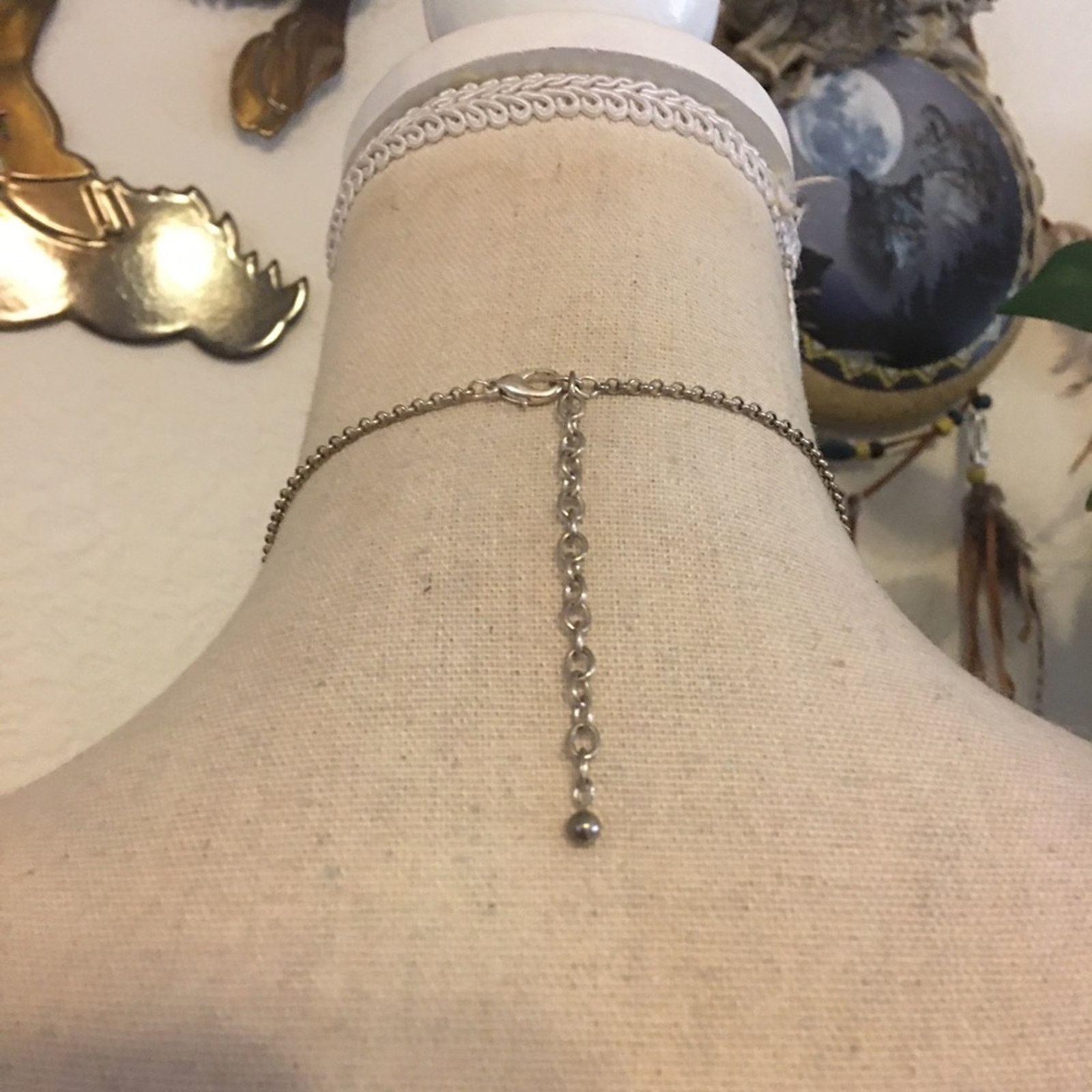 Jewelry Green and blue faceted bead chandelier necklace Size ONE SIZE - 5 Thumbnail